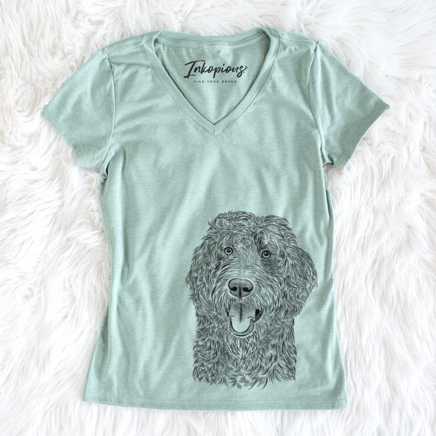 Bare Murr Dog the Labradoodle - Women's V-neck Shirt