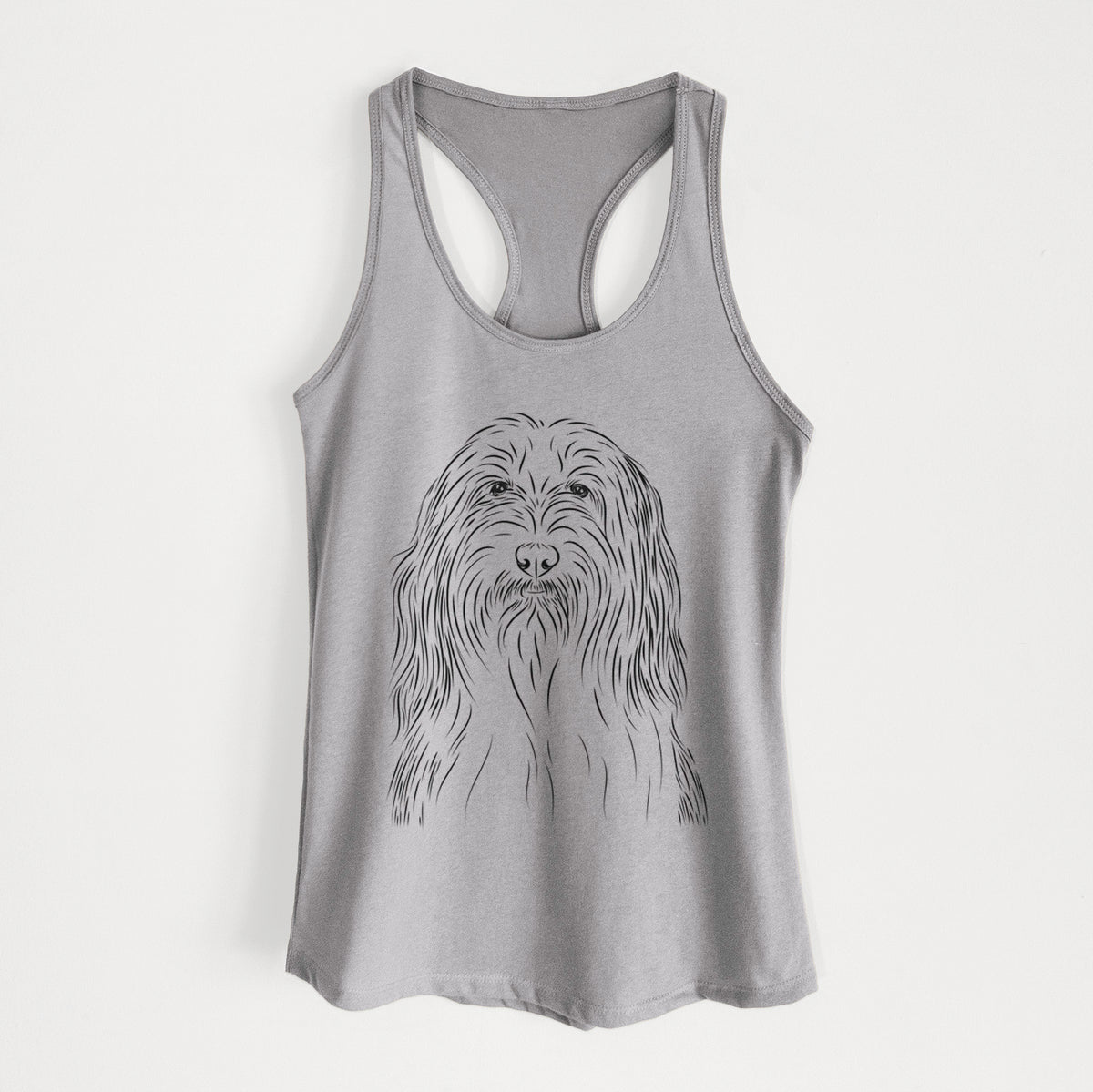 Murray the Bearded Collie - Women&#39;s Racerback Tanktop