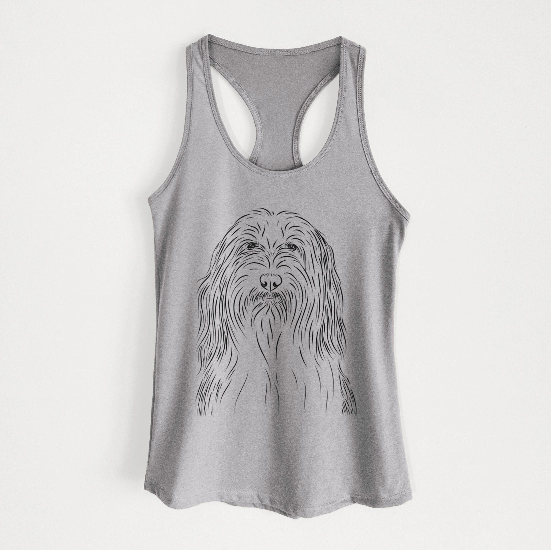 Murray the Bearded Collie - Women's Racerback Tanktop