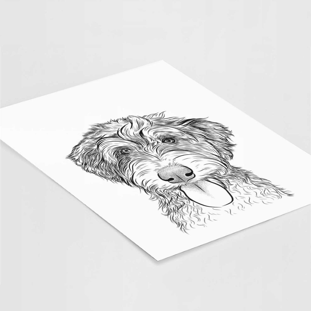 Myrtle Mae the Aussiedoodle Art Print