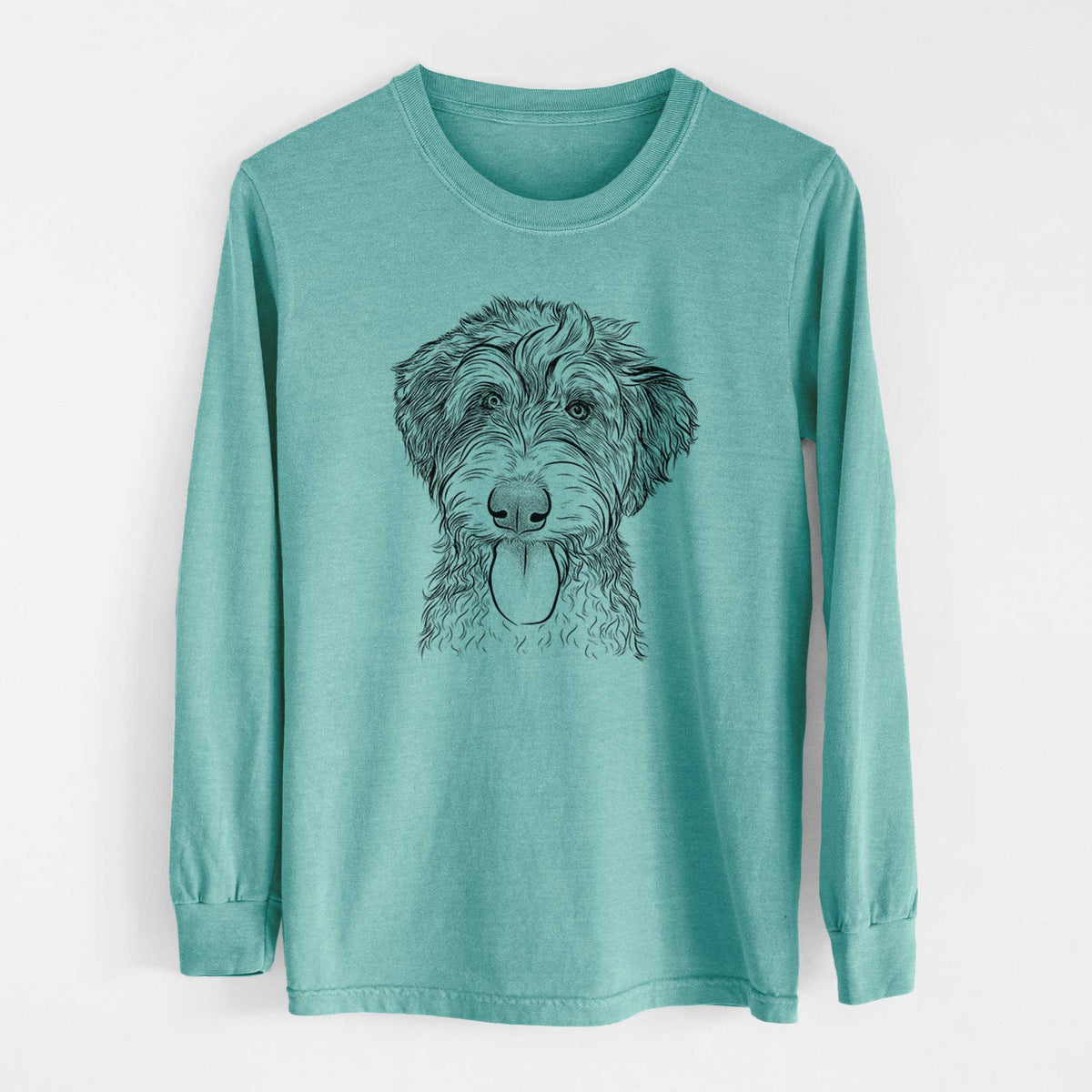 Bare Myrtle Mae the Aussiedoodle - Heavyweight 100% Cotton Long Sleeve