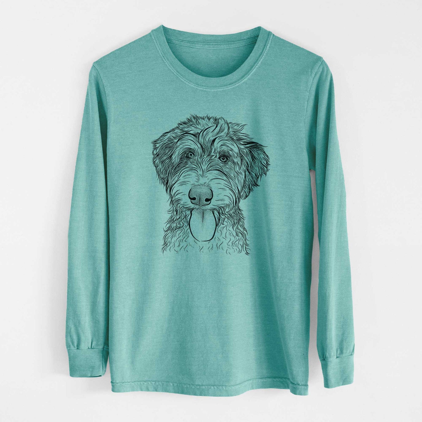 Bare Myrtle Mae the Aussiedoodle - Heavyweight 100% Cotton Long Sleeve