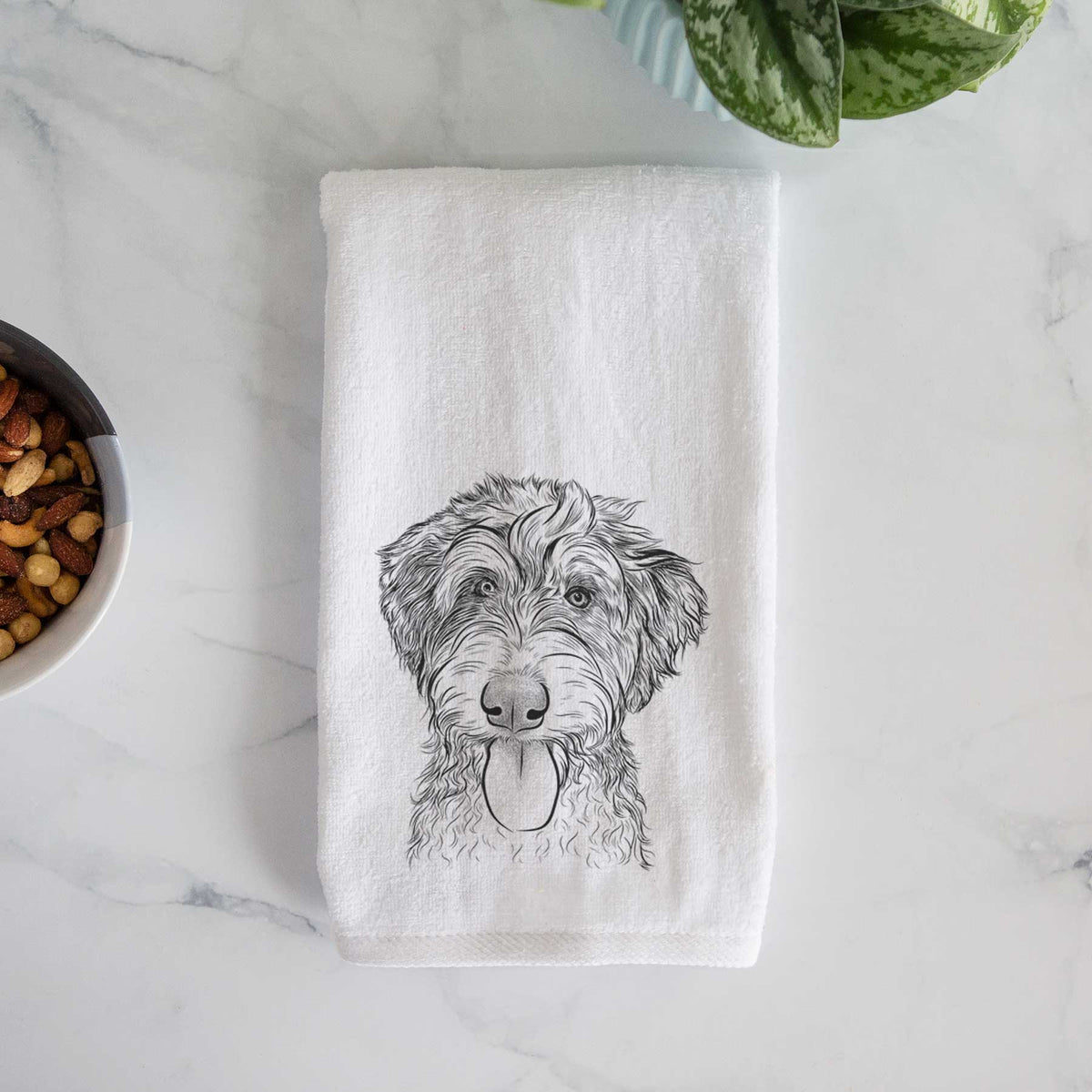 Myrtle Mae the Aussiedoodle Decorative Hand Towel