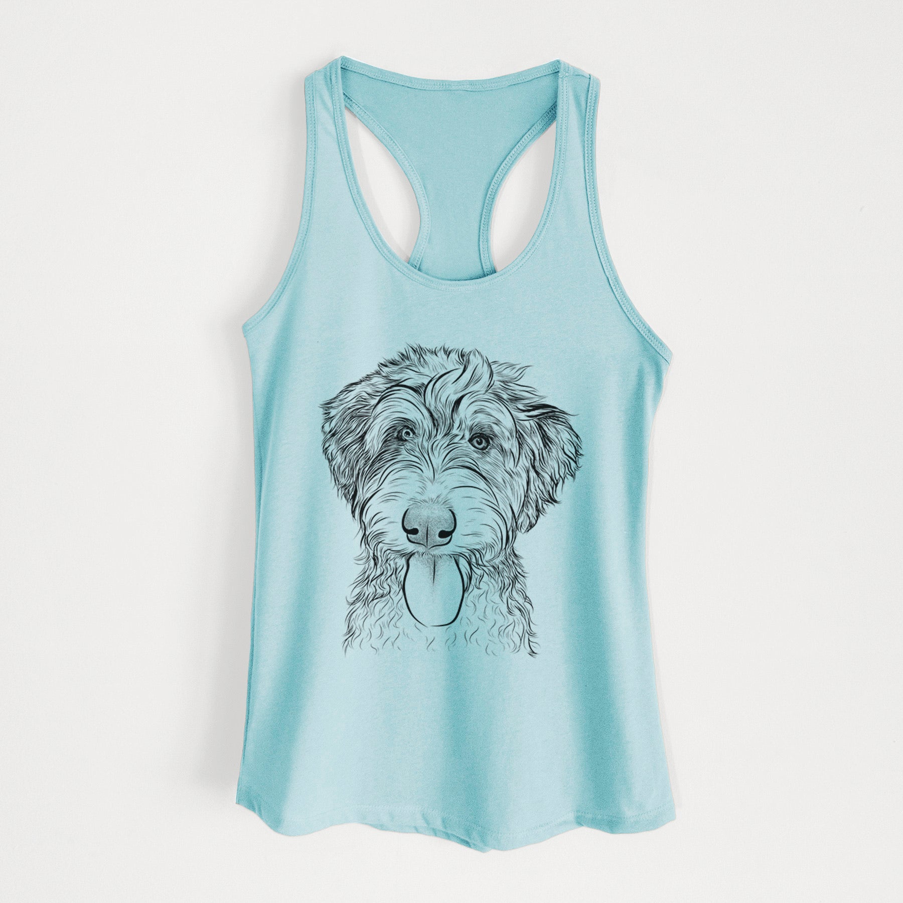 Myrtle Mae the Aussiedoodle - Women's Racerback Tanktop