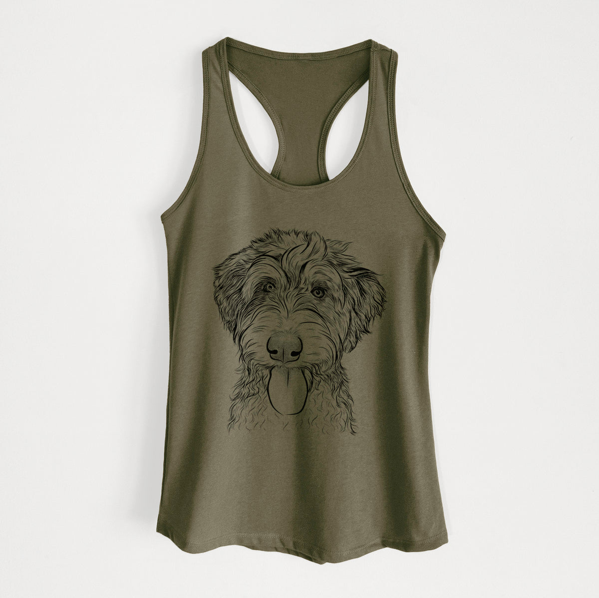 Myrtle Mae the Aussiedoodle - Women's Racerback Tanktop
