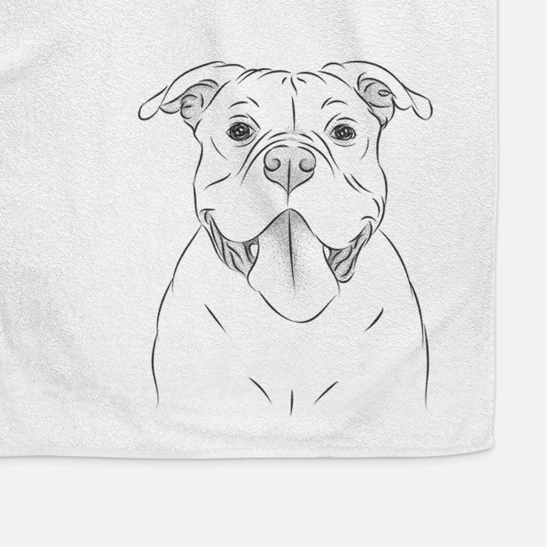 Nacho the American Bully Decorative Hand Towel