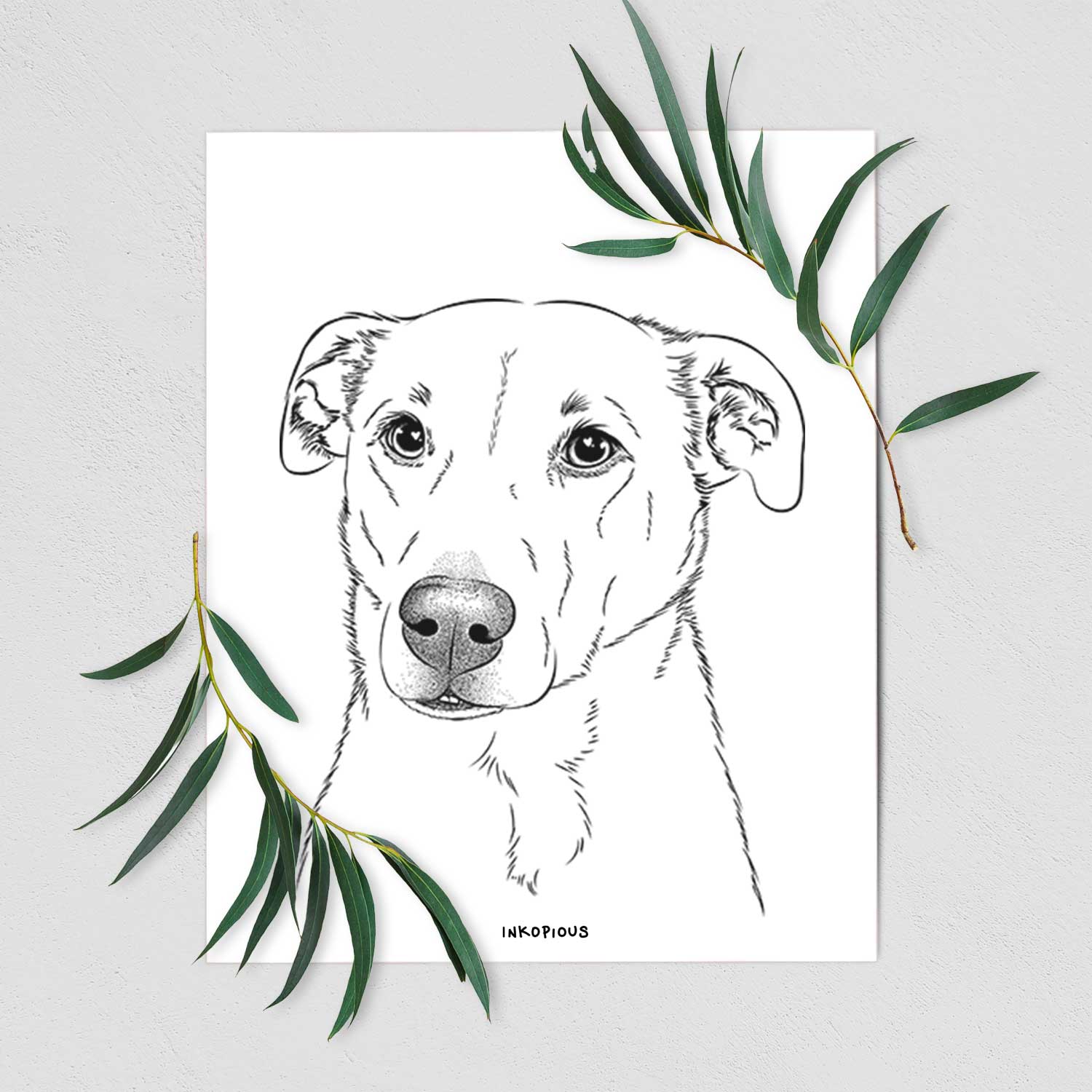 Nala the American Staffordshire Terrier Art Print