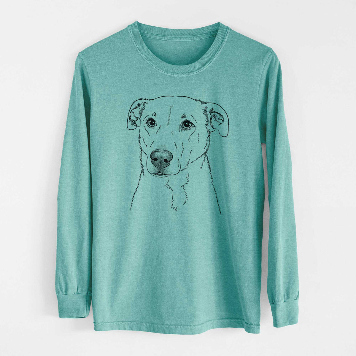 Bare Nala the American Staffordshire Terrier - Heavyweight 100% Cotton Long Sleeve
