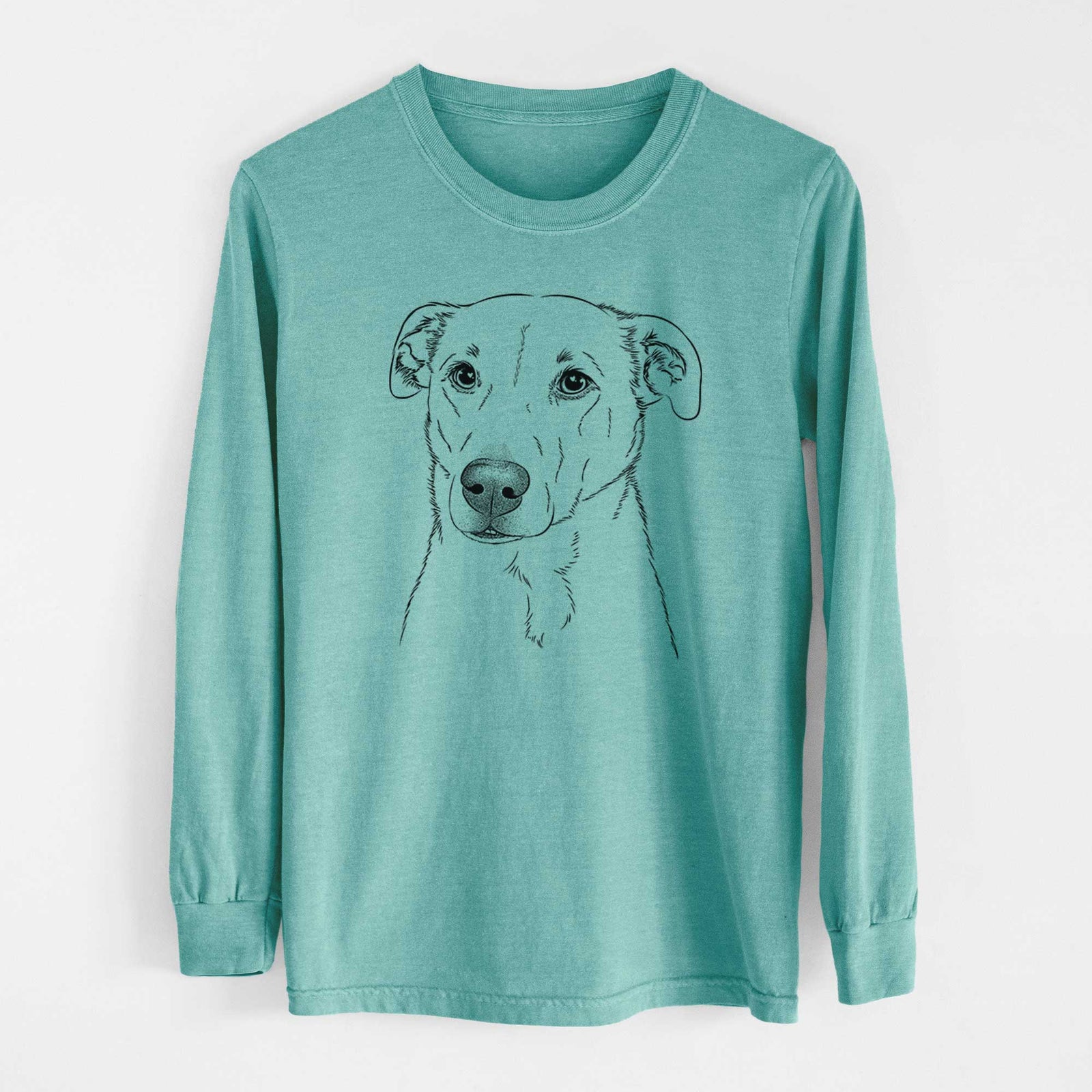 Bare Nala the American Staffordshire Terrier - Heavyweight 100% Cotton Long Sleeve