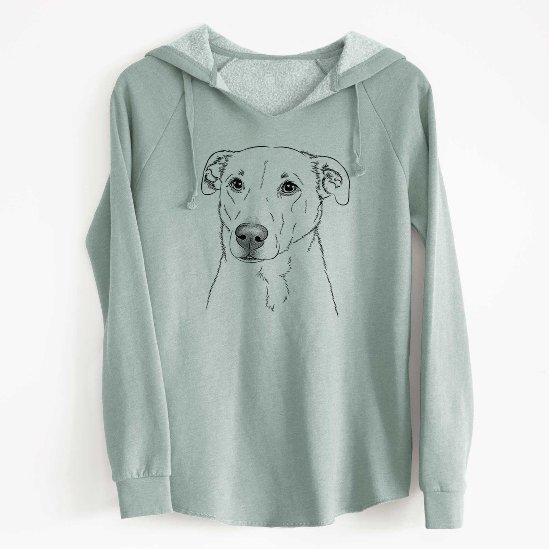 Bare Nala the American Staffordshire Terrier - Cali Wave Hooded Sweatshirt