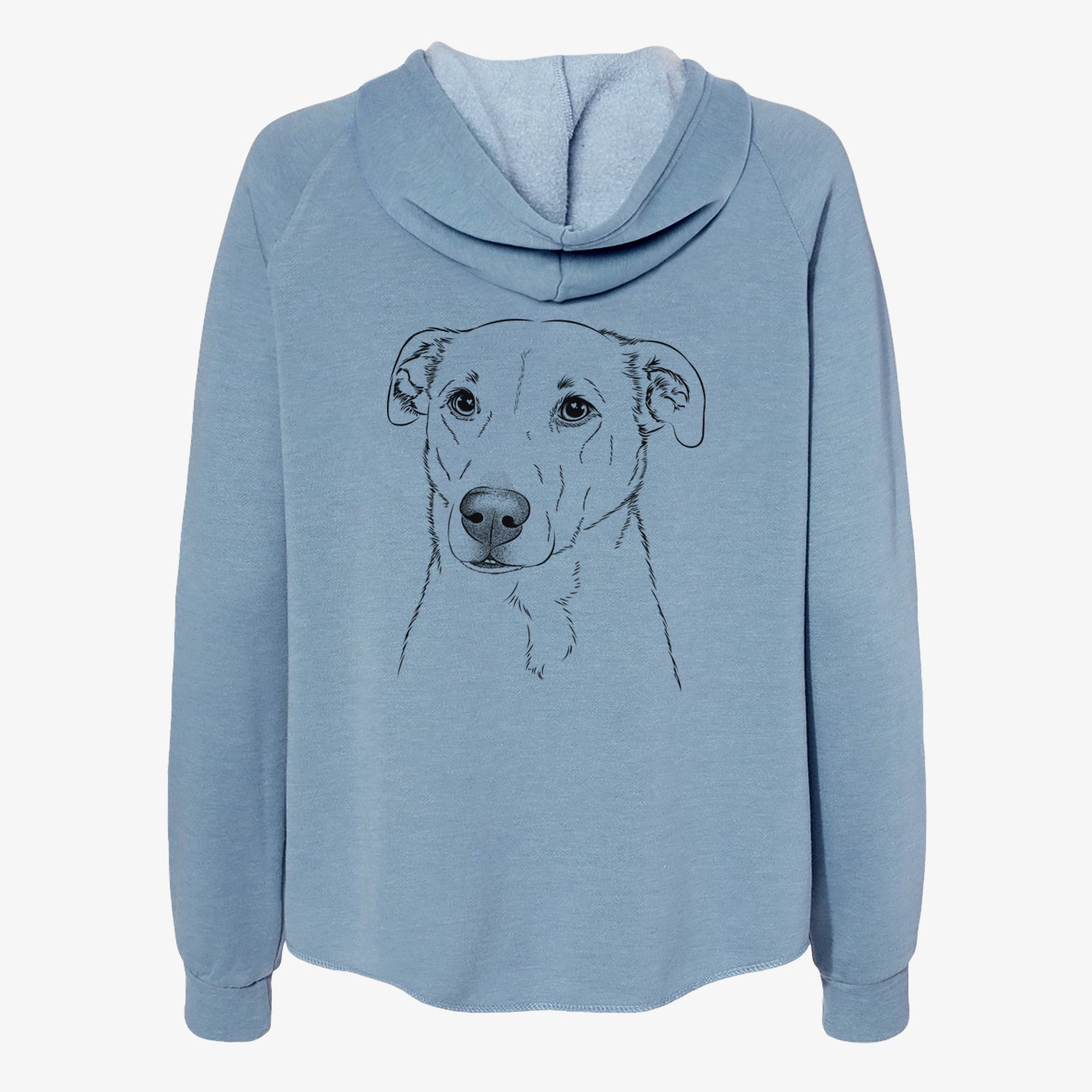 Nala the American Staffordshire Terrier - Women's Cali Wave Zip-Up Sweatshirt