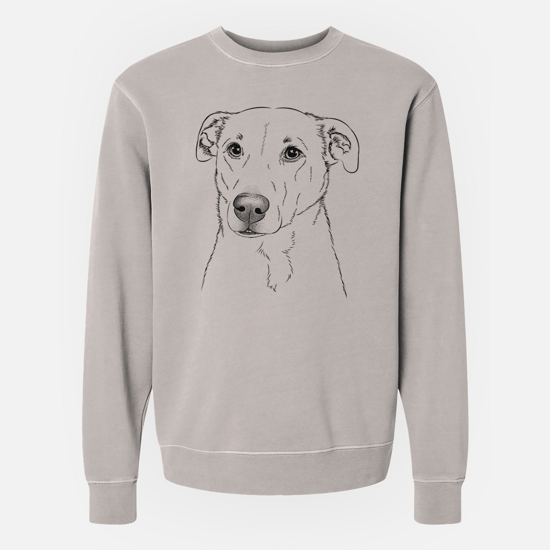 Bare Nala the American Staffordshire Terrier - Unisex Pigment Dyed Crew Sweatshirt