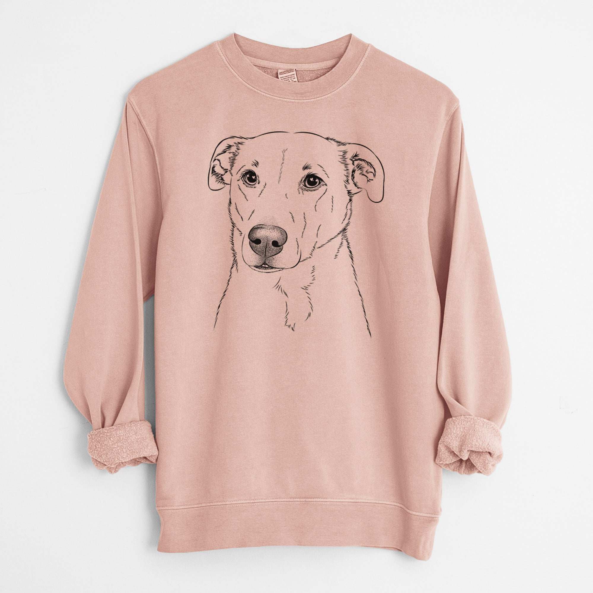 Bare Nala the American Staffordshire Terrier - Unisex Pigment Dyed Crew Sweatshirt