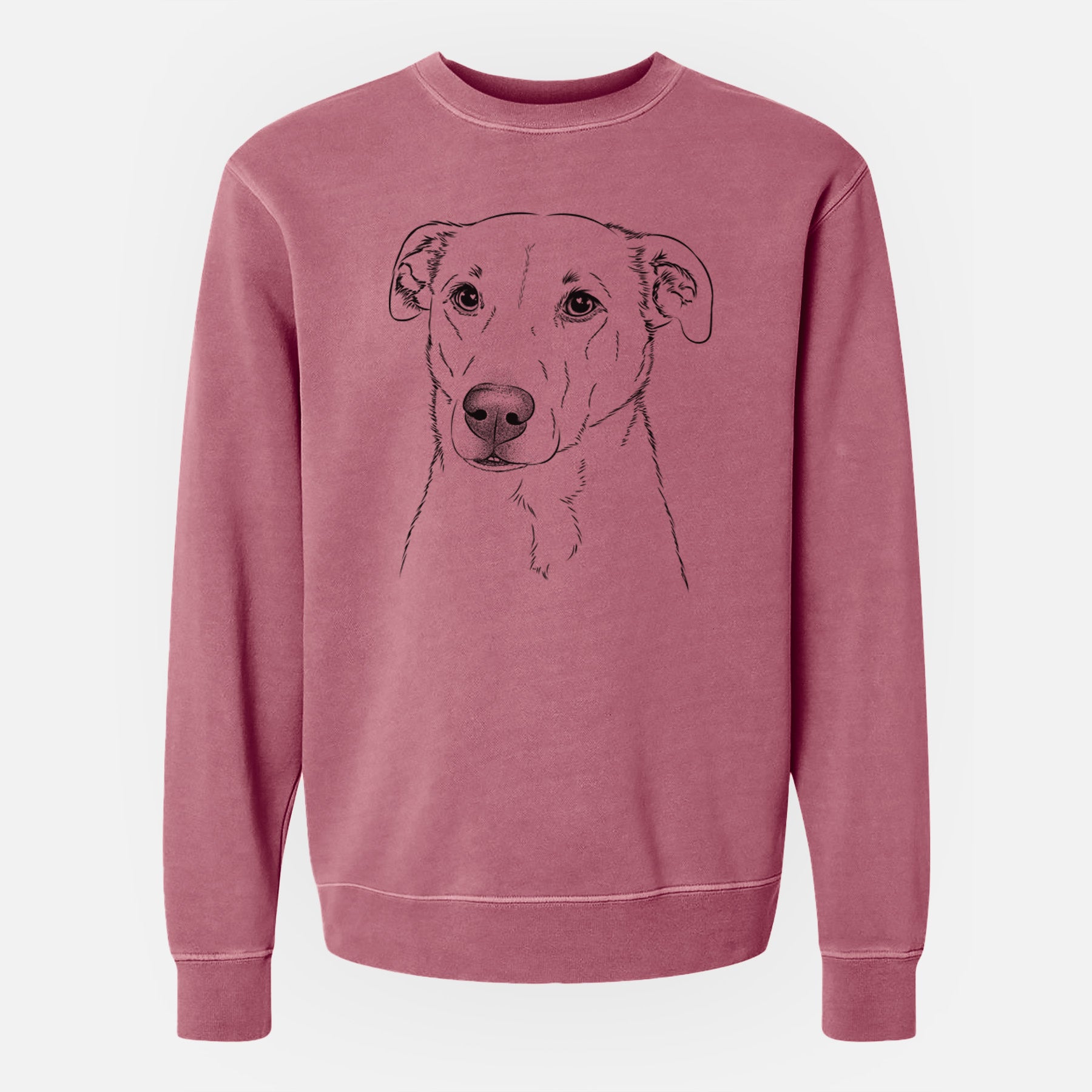 Bare Nala the American Staffordshire Terrier - Unisex Pigment Dyed Crew Sweatshirt