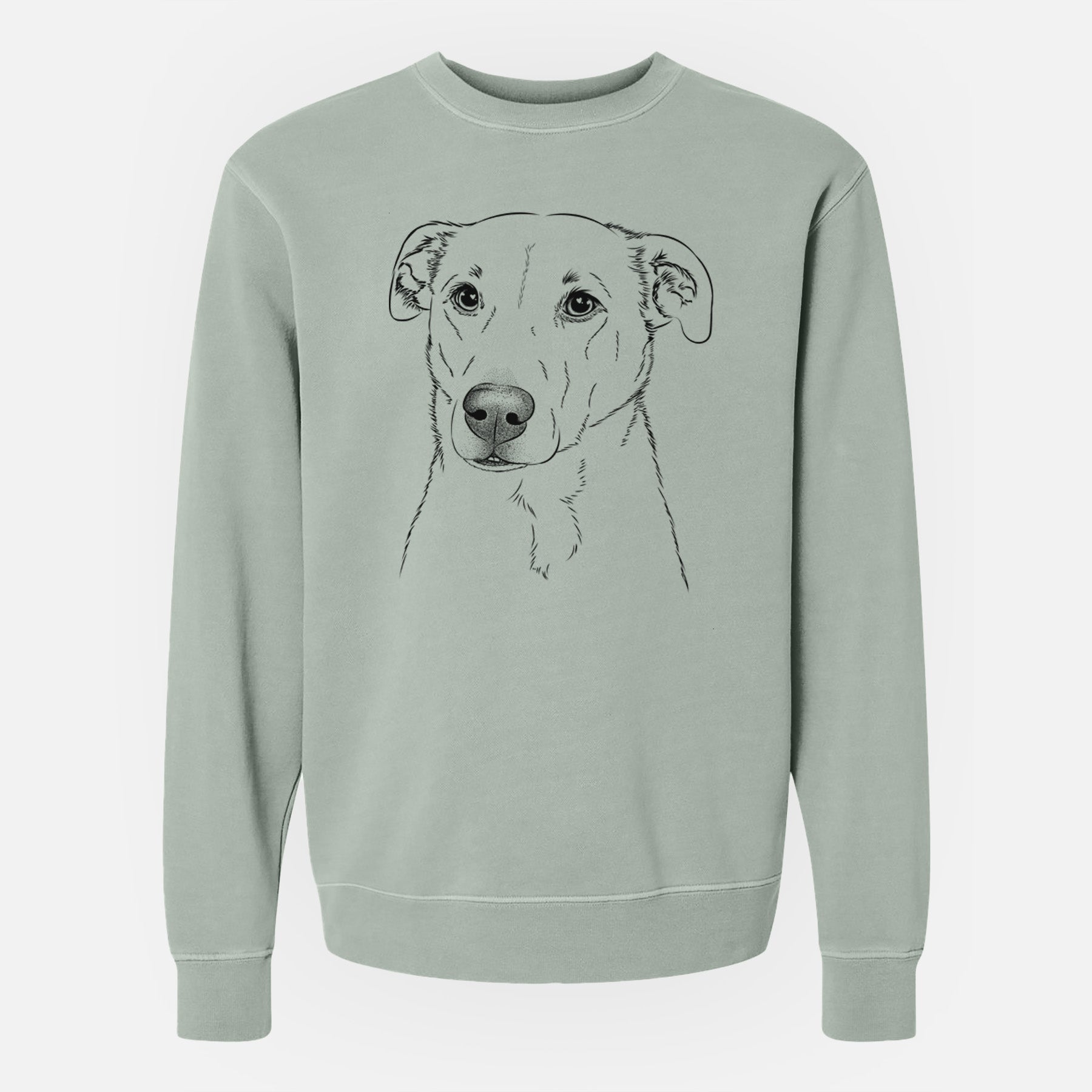 Bare Nala the American Staffordshire Terrier - Unisex Pigment Dyed Crew Sweatshirt