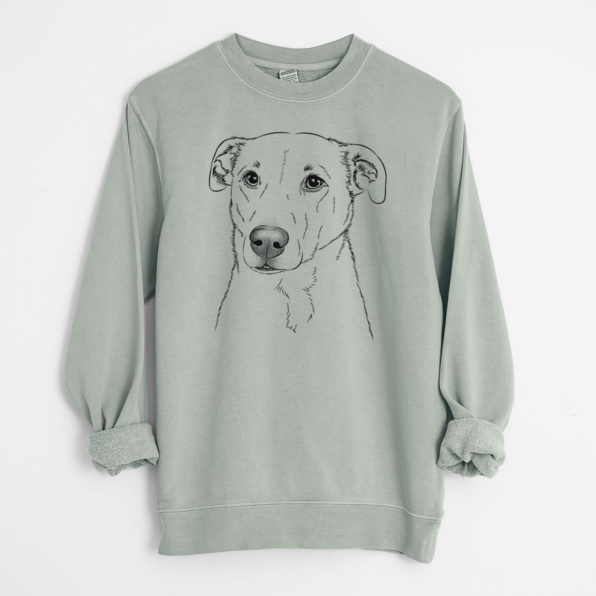 Bare Nala the American Staffordshire Terrier - Unisex Pigment Dyed Crew Sweatshirt