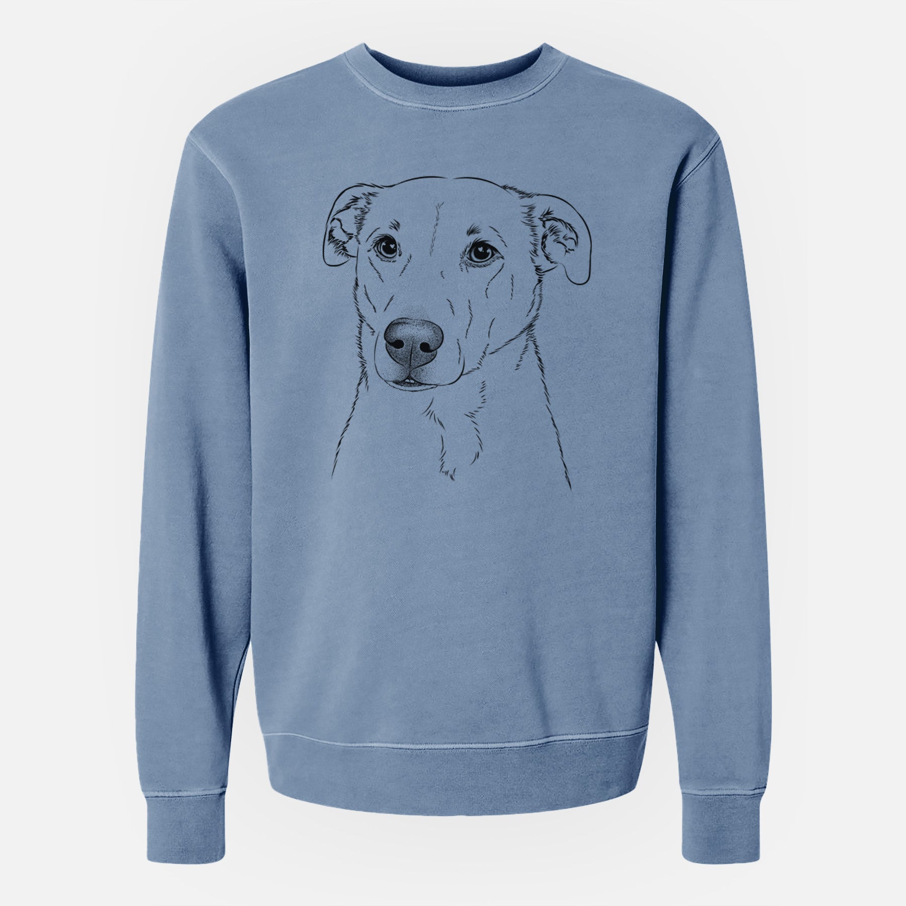 Bare Nala the American Staffordshire Terrier - Unisex Pigment Dyed Crew Sweatshirt