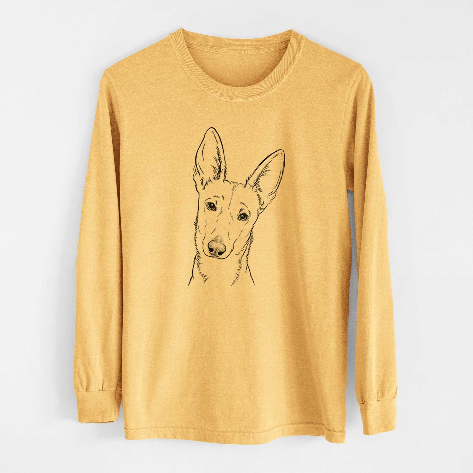 Bare Nala the Carolina Dog - Heavyweight 100% Cotton Long Sleeve