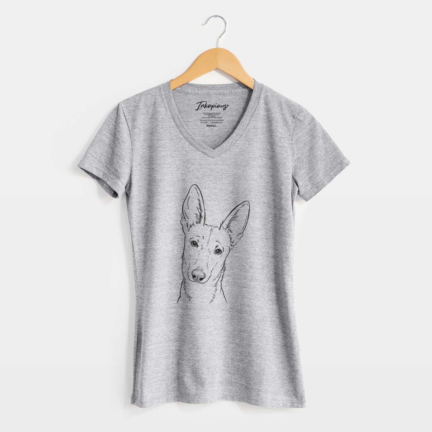 Bare Nala the Carolina Dog - Women's V-neck Shirt