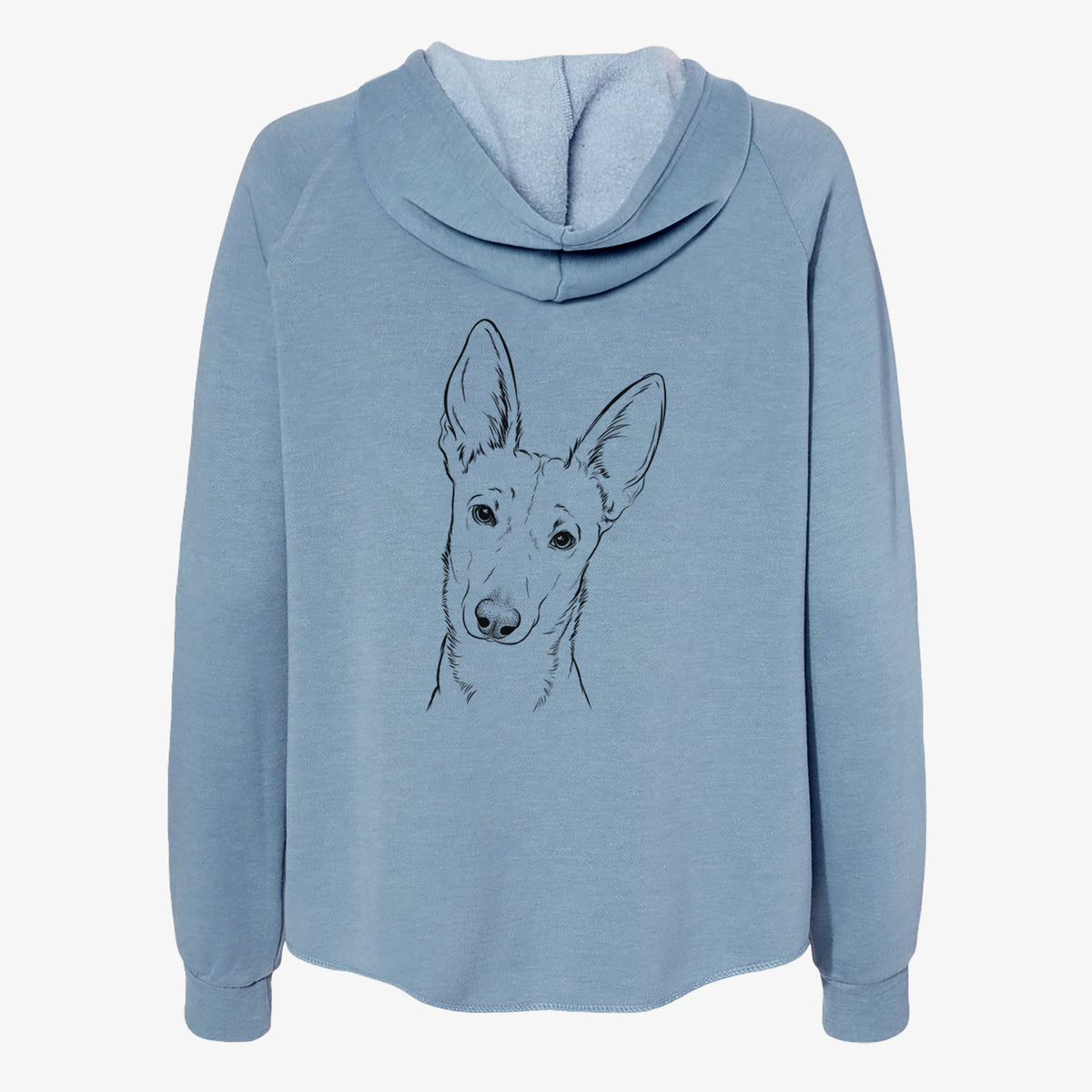 Nala the Carolina Dog - Women's Cali Wave Zip-Up Sweatshirt