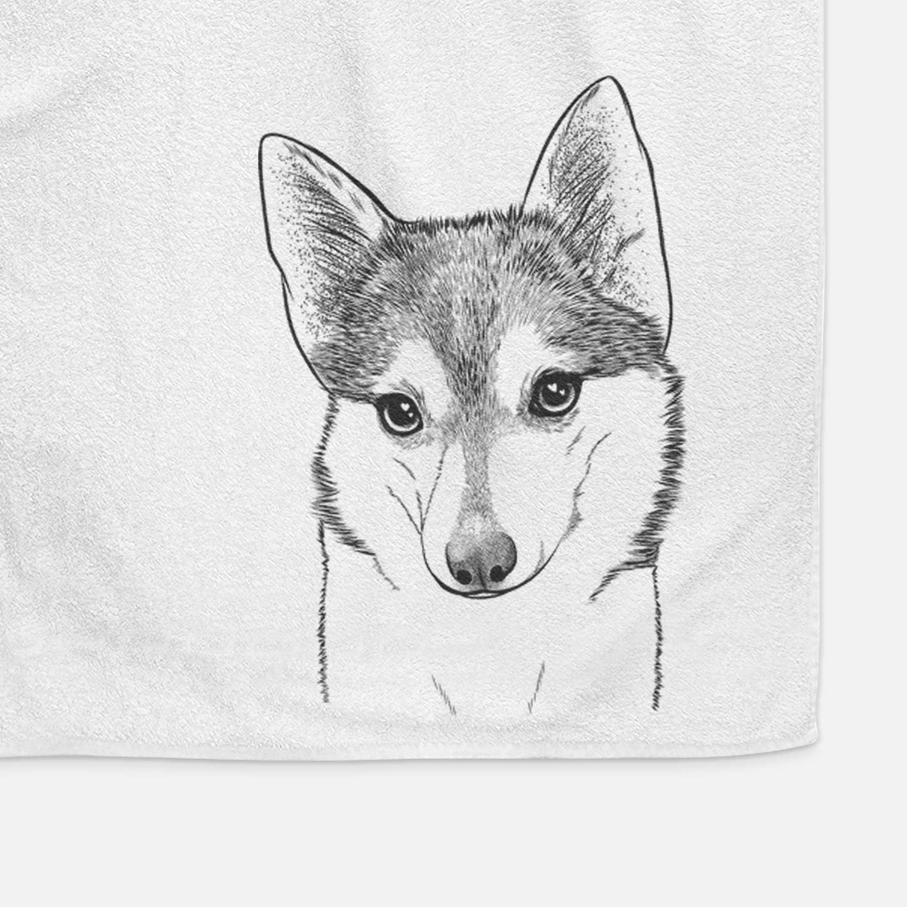 Nami the Alaskan Klee Kai Decorative Hand Towel