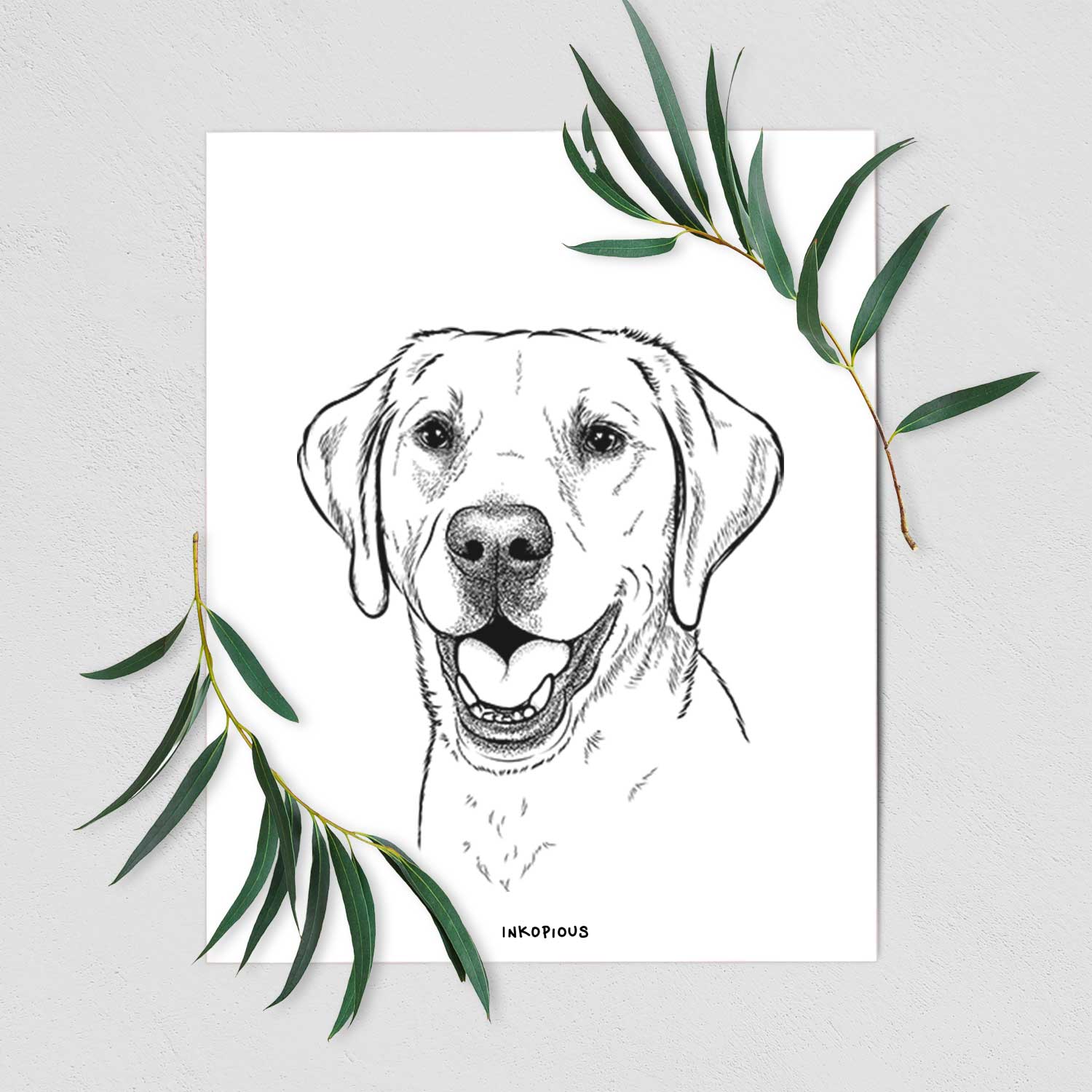 Nate the Labrador Retriever Art Print