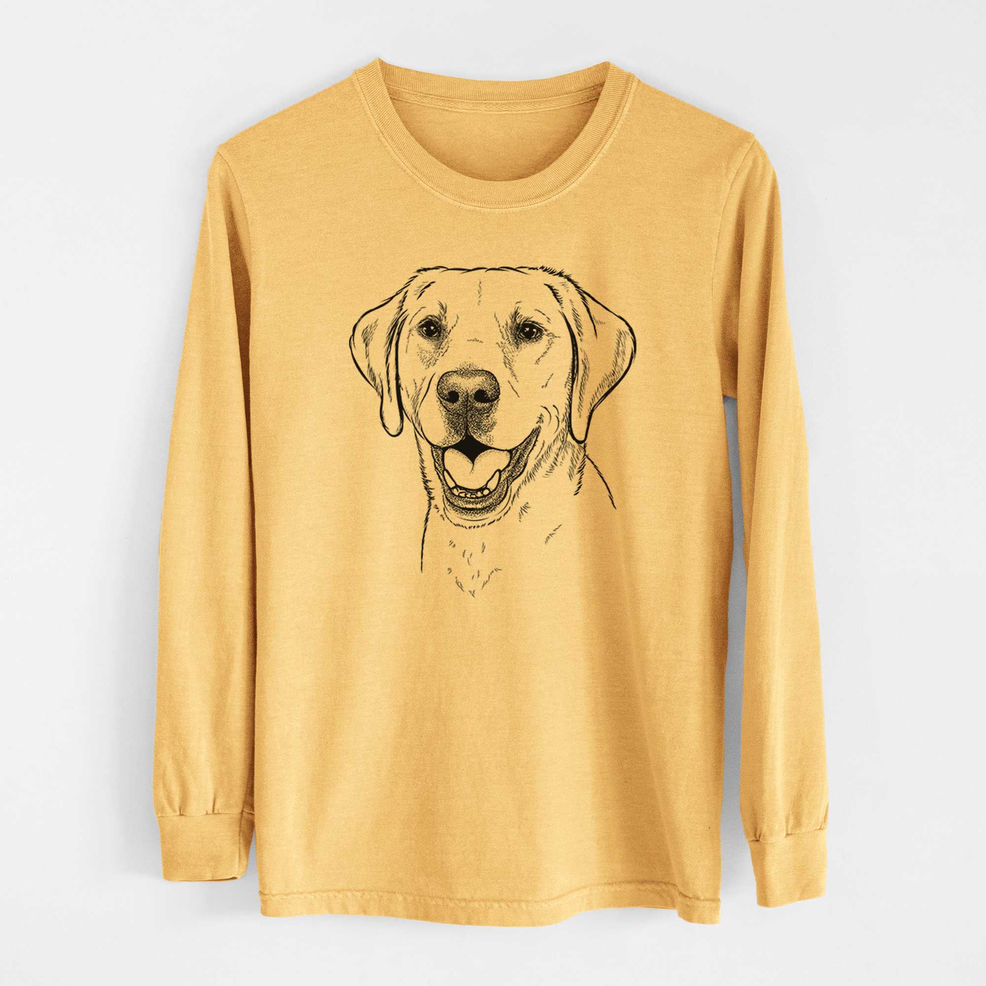 Bare Nate the Labrador Retriever - Heavyweight 100% Cotton Long Sleeve