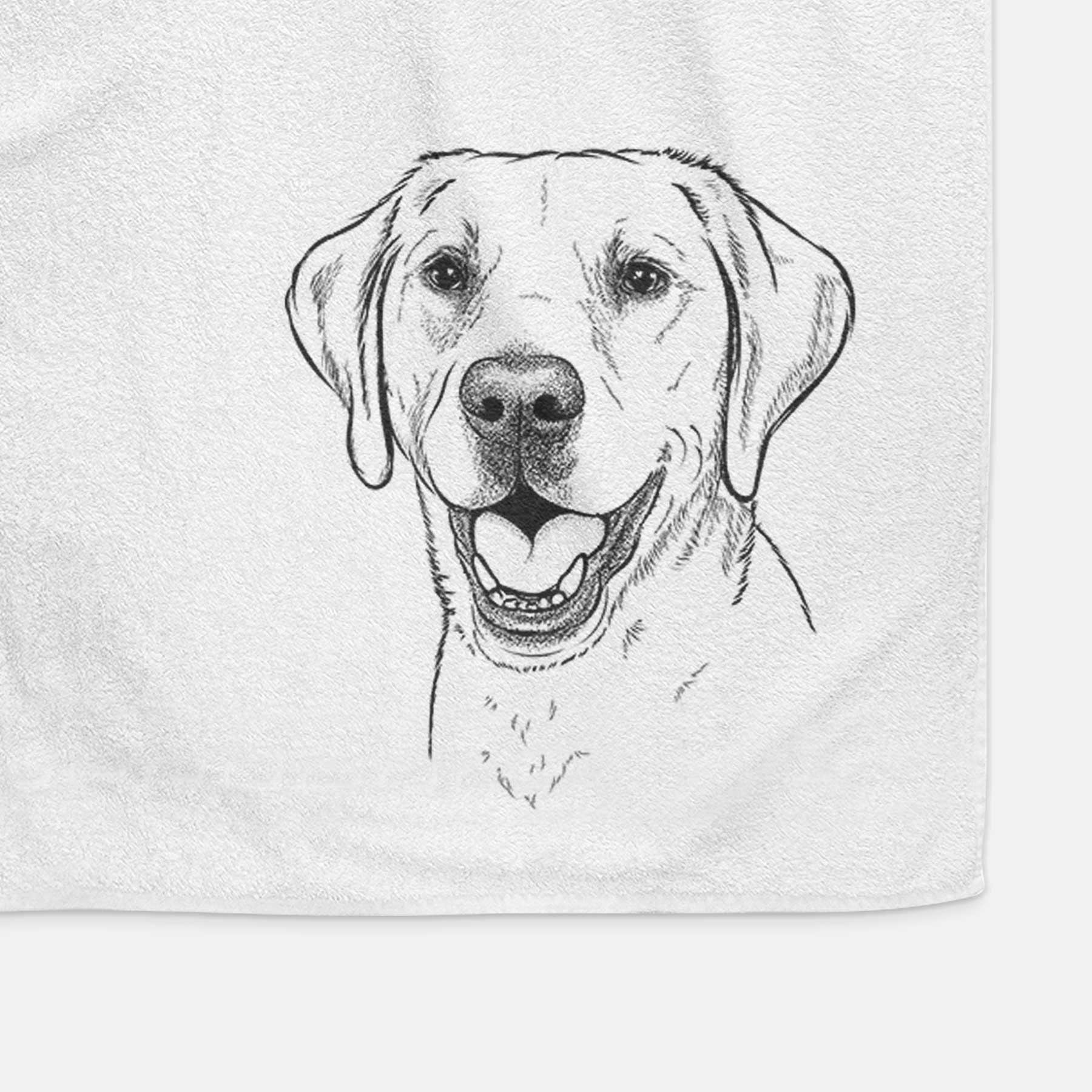 Nate the Labrador Retriever Decorative Hand Towel