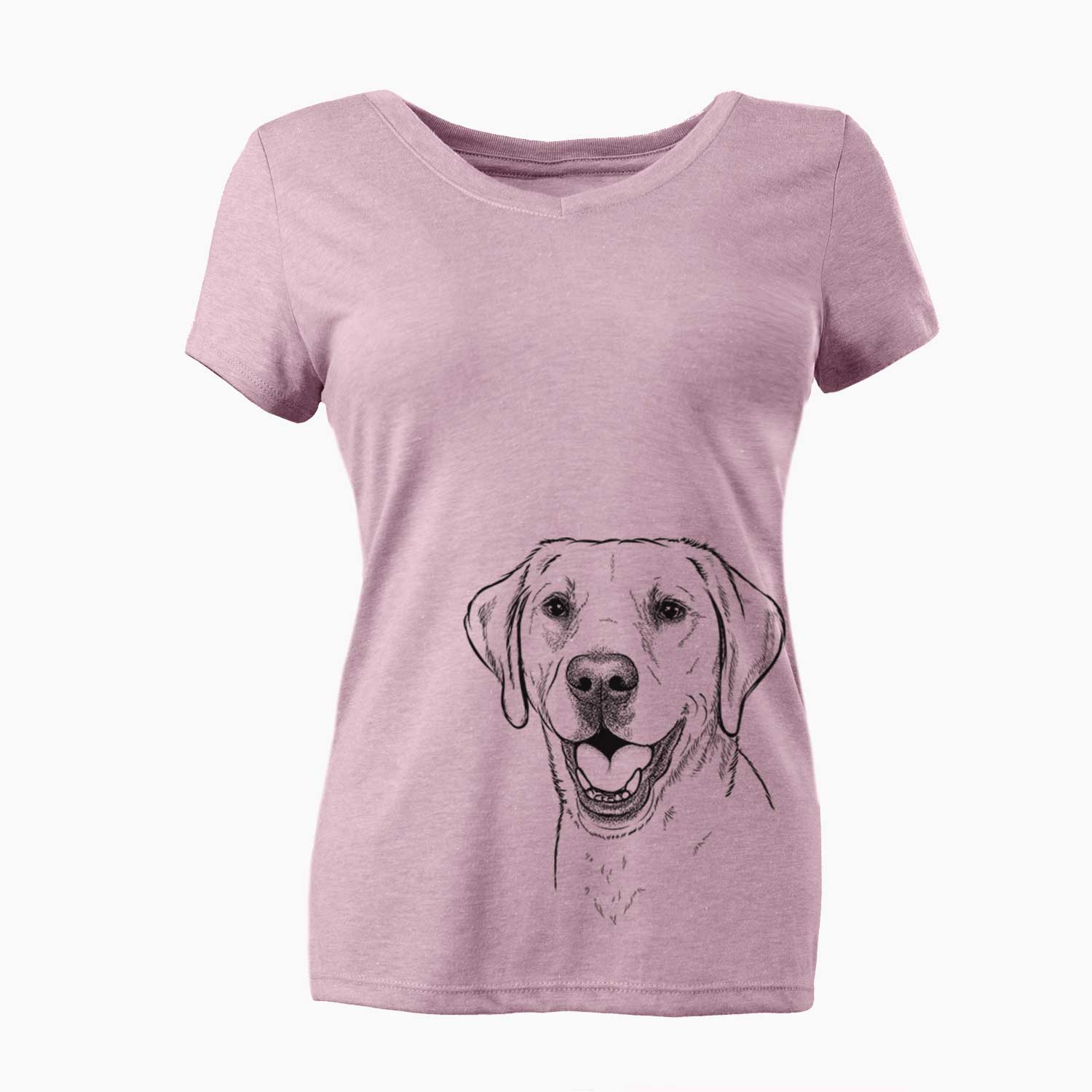 Bare Nate the Labrador Retriever - Women's V-neck Shirt