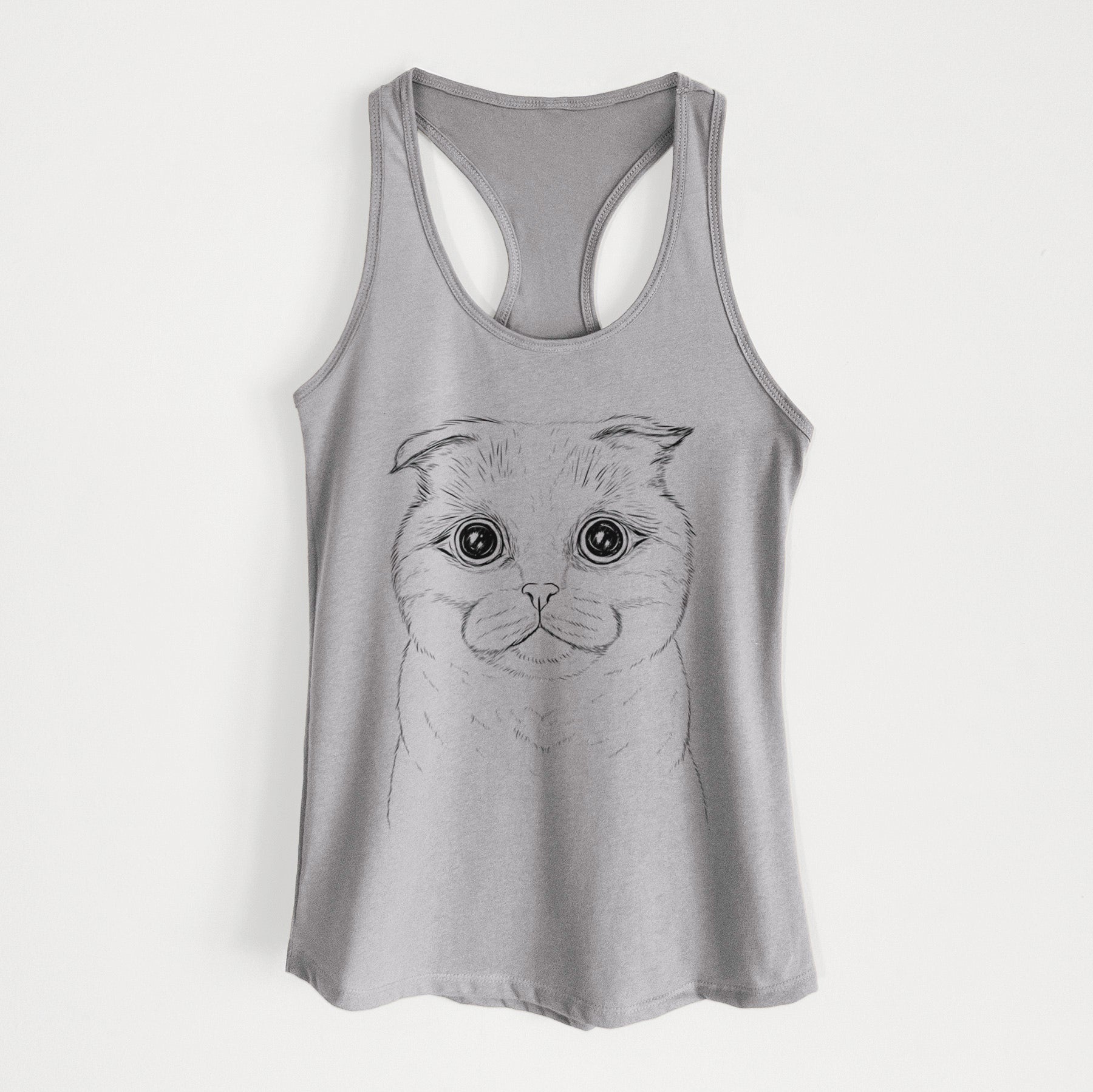 Neko the Scottish Fold Cat - Women's Racerback Tanktop