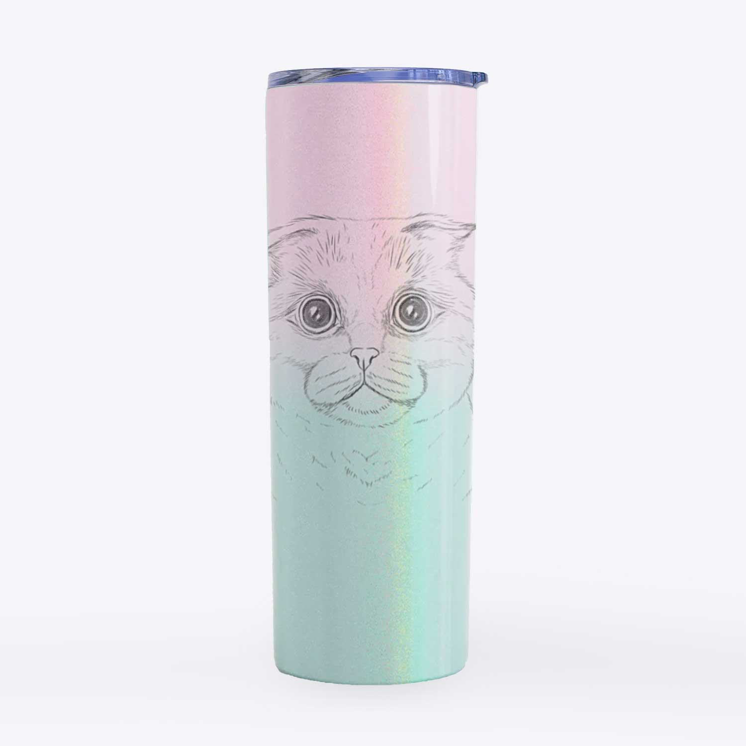 Neko the Scottish Fold Cat - 20oz Skinny Tumbler