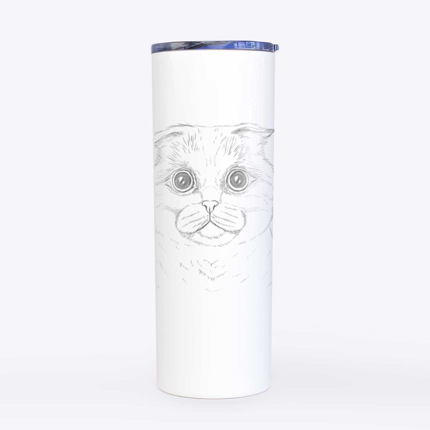 Neko the Scottish Fold Cat - 20oz Skinny Tumbler