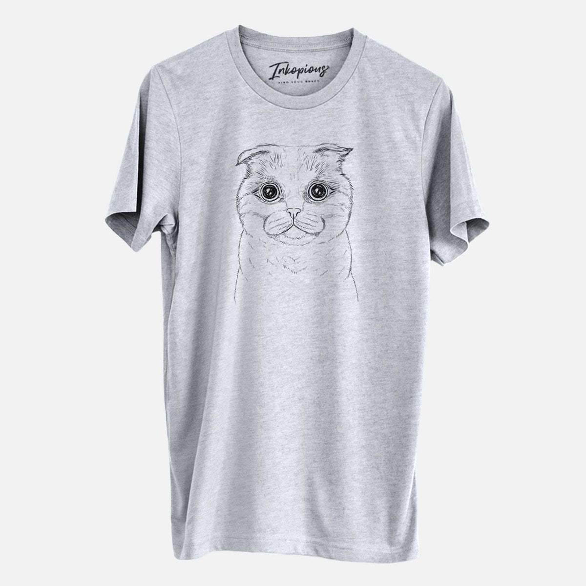 Bare Neko the Scottish Fold Cat - Unisex Crewneck