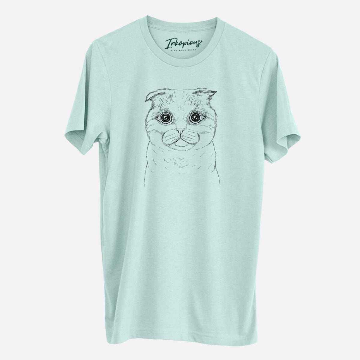 Bare Neko the Scottish Fold Cat - Unisex Crewneck