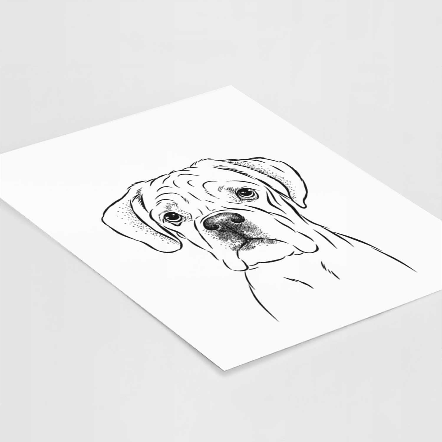 Nelly the Boxer Art Print