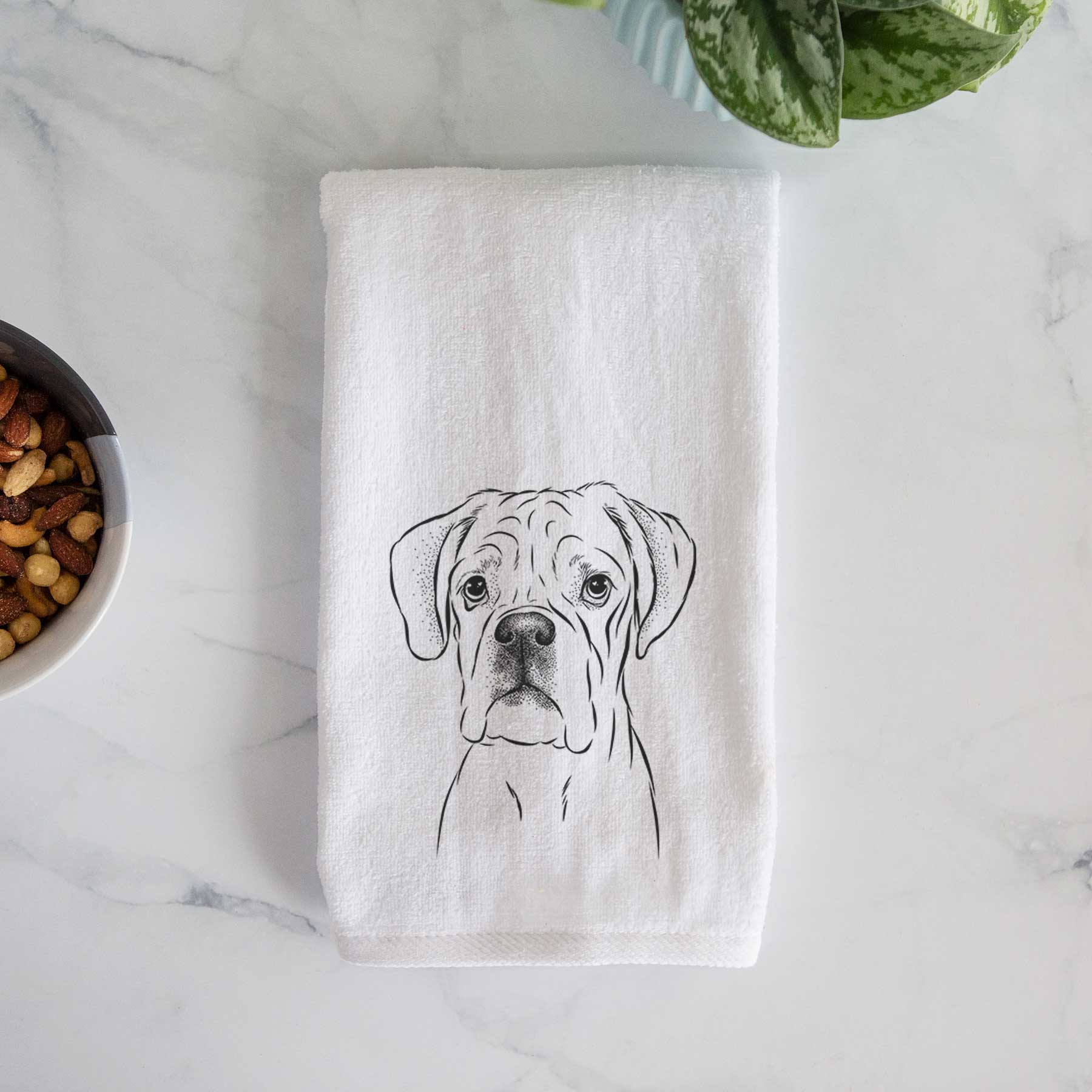 Nelly the Boxer Decorative Hand Towel