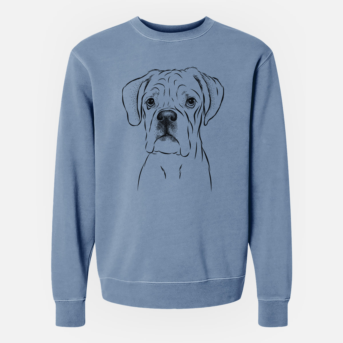 Bare Nelly the Boxer - Unisex Pigment Dyed Crew Sweatshirt