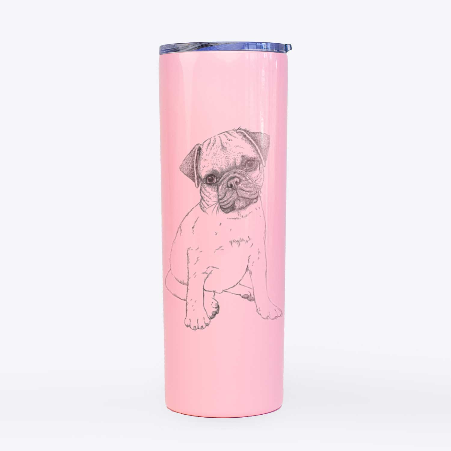 Nelson the Pug Puppy - 20oz Skinny Tumbler