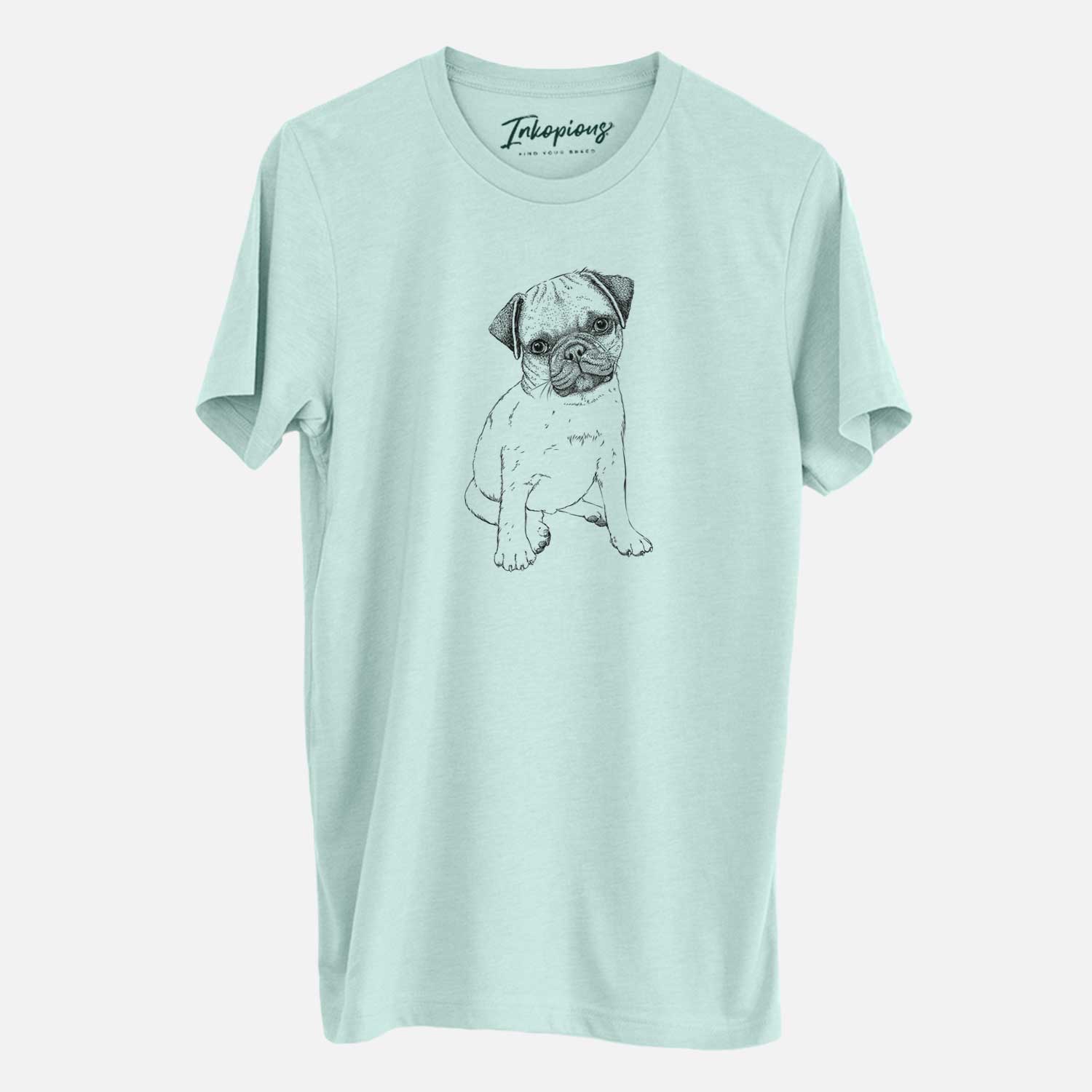 Bare Nelson the Pug Puppy - Unisex Crewneck