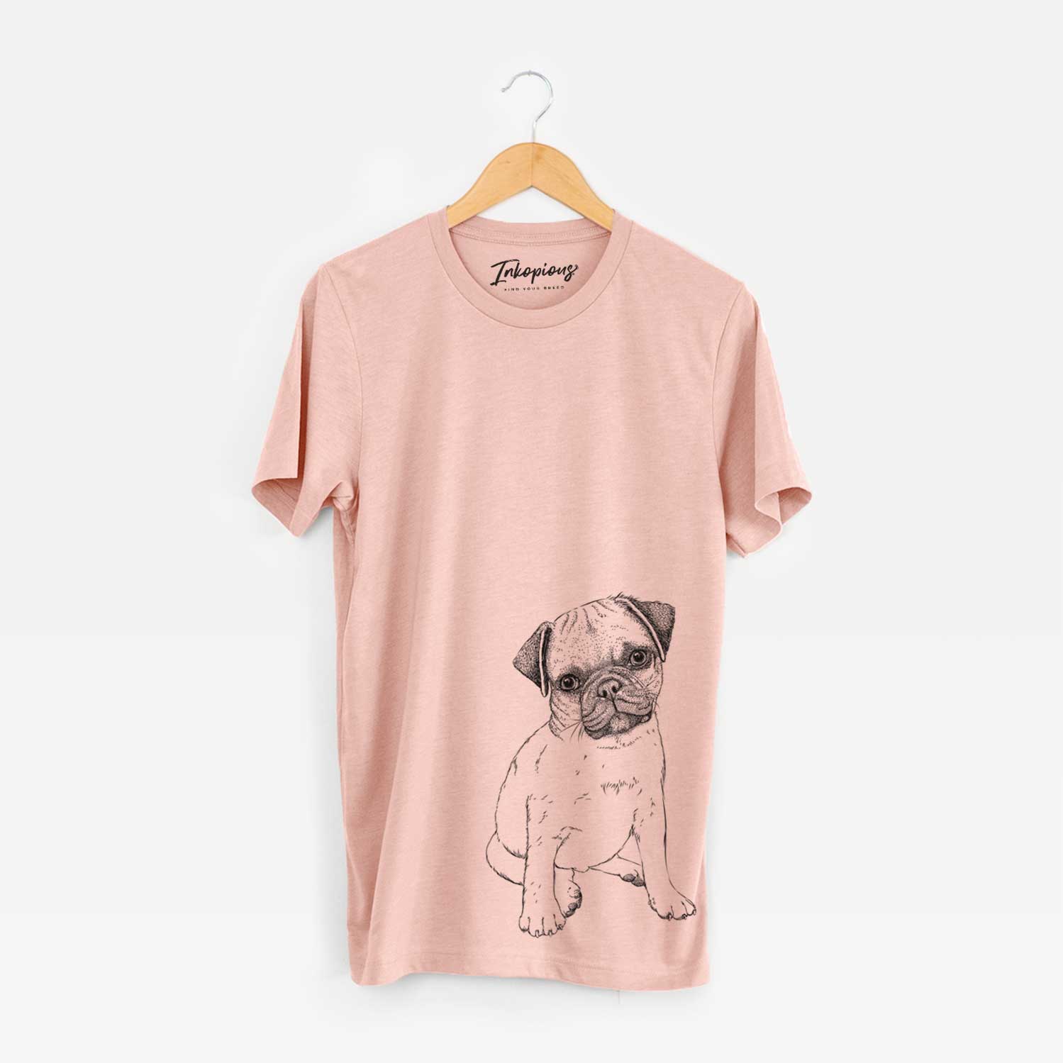 Bare Nelson the Pug Puppy - Unisex Crewneck