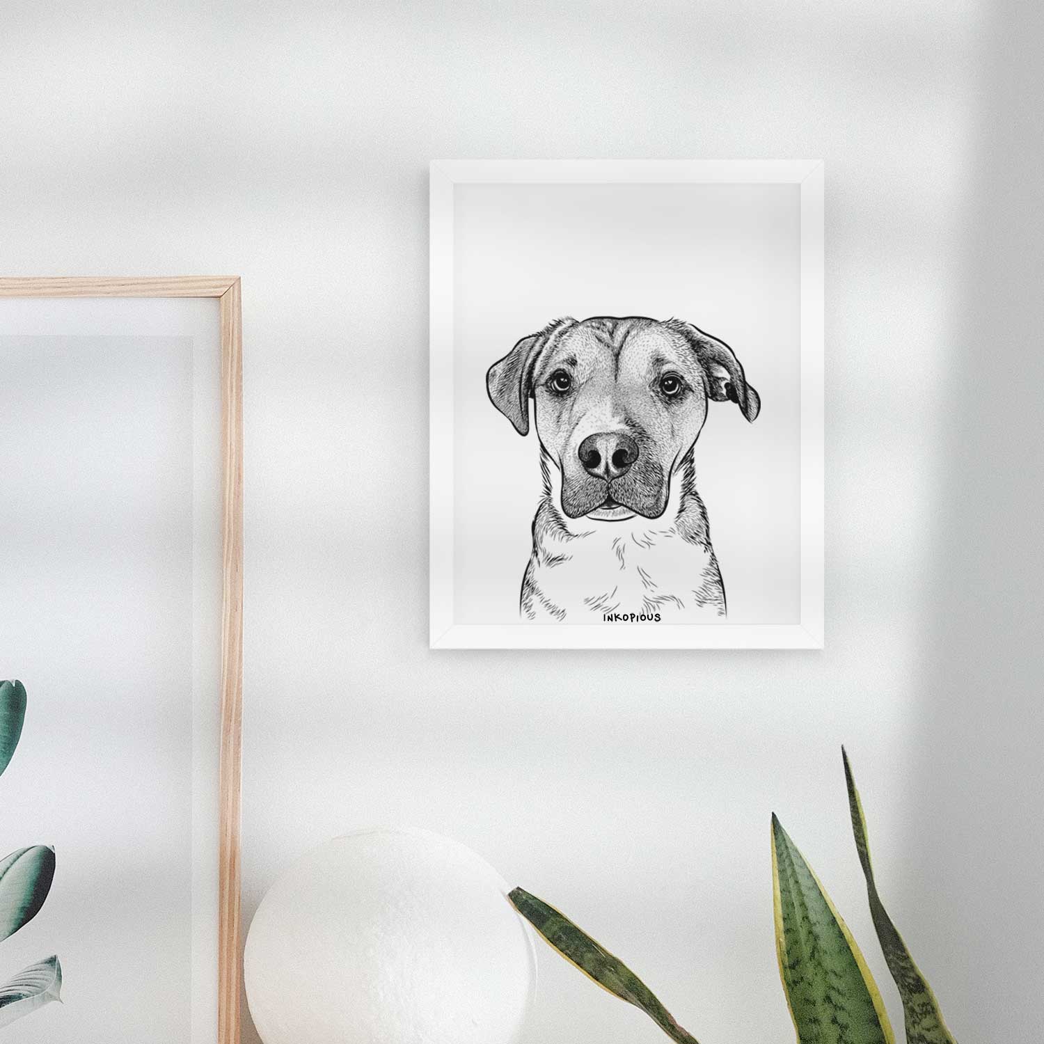 Nemo the Mixed Breed Art Print