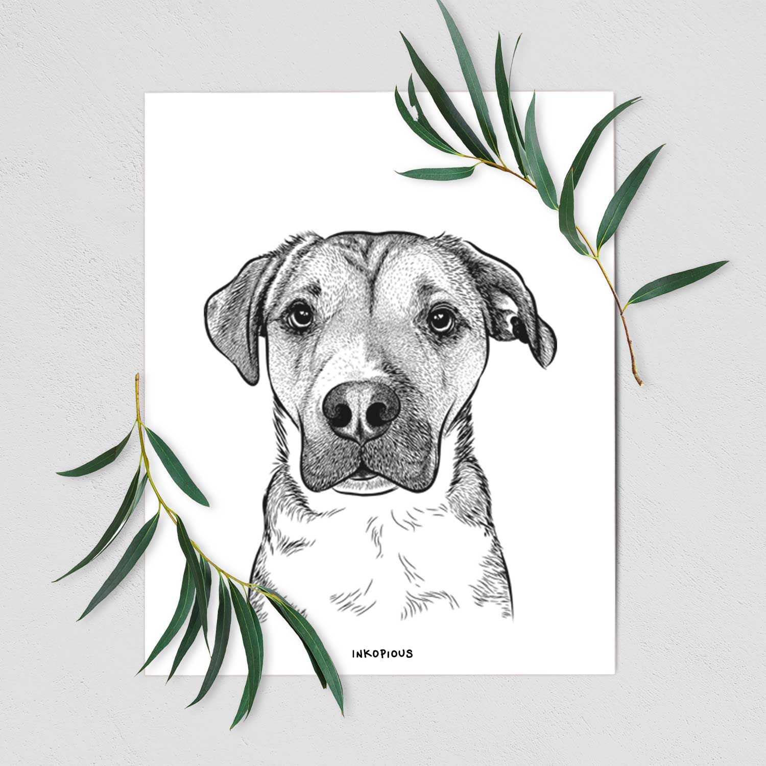 Nemo the Mixed Breed Art Print