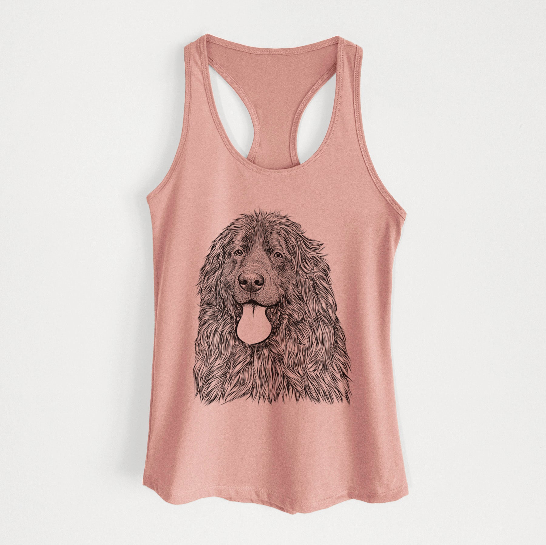 Neptune the Newfoundland - Women's Racerback Tanktop