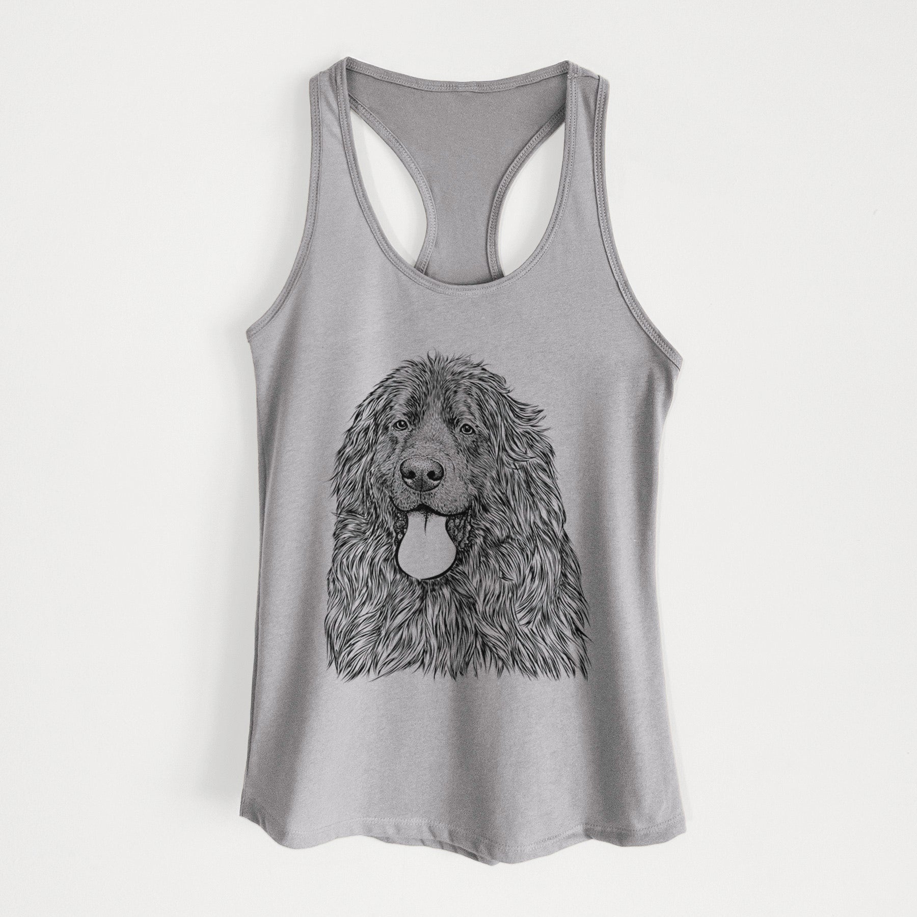 Neptune the Newfoundland - Women's Racerback Tanktop