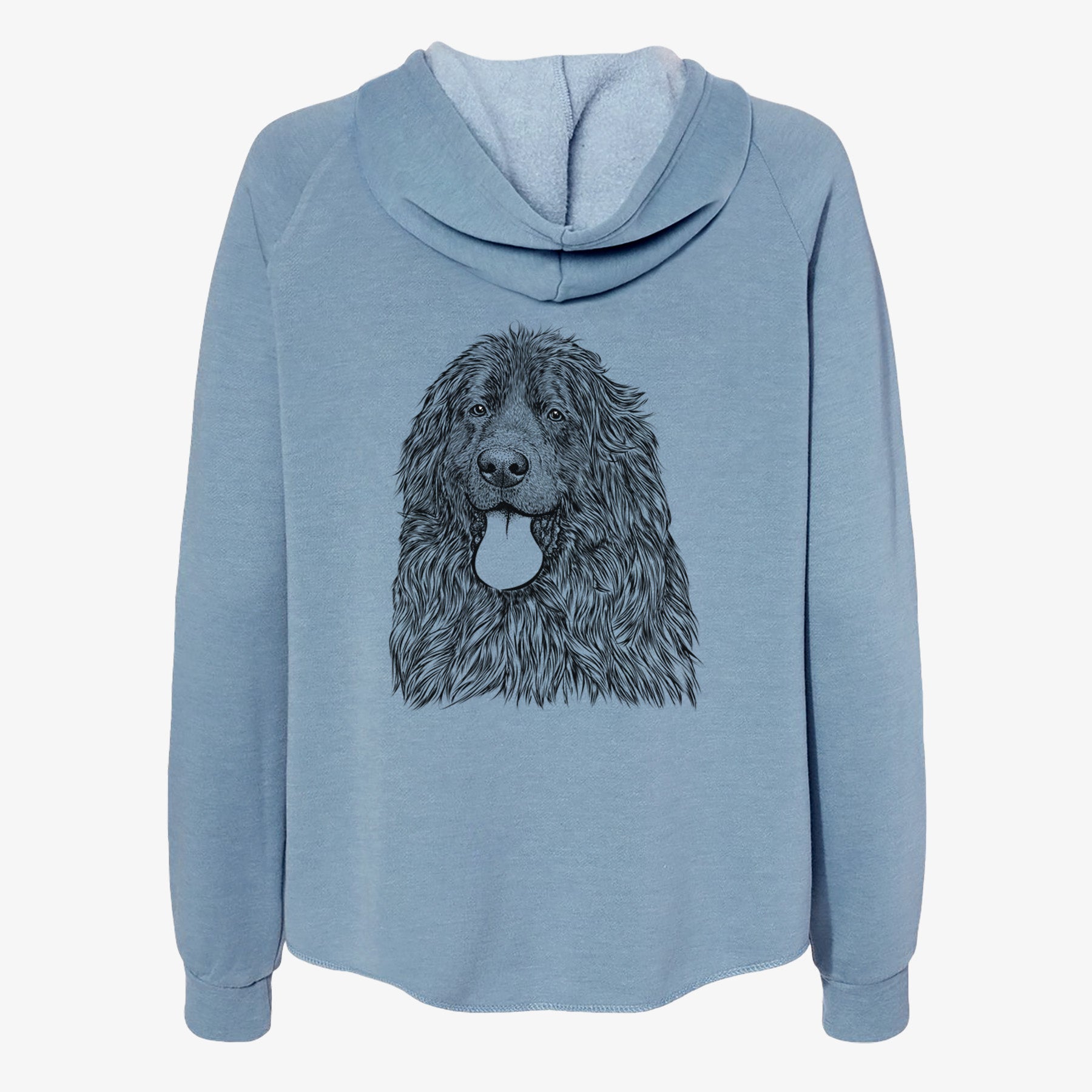 Neptune the Newfoundland - Women's Cali Wave Zip-Up Sweatshirt