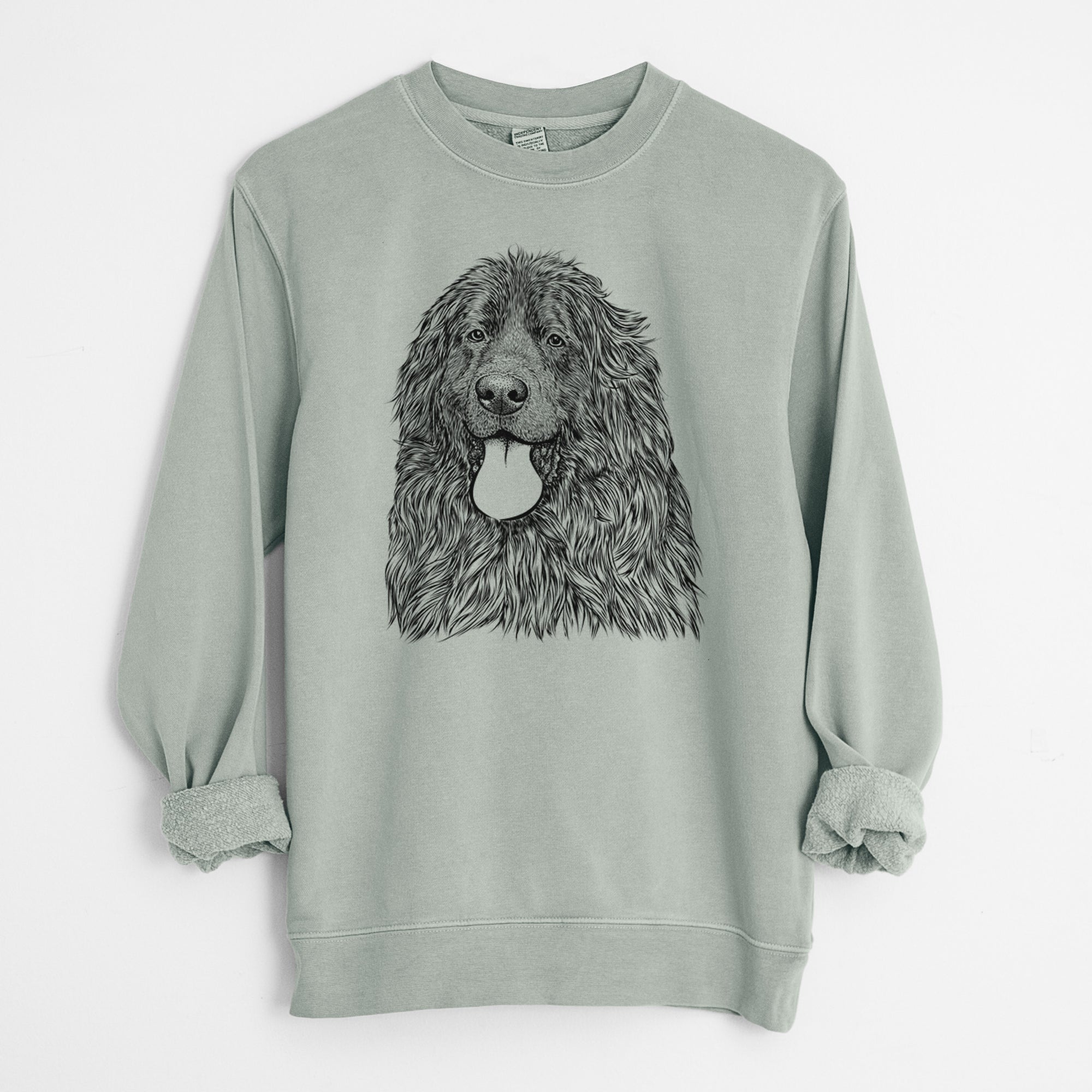 Bare Neptune the Newfoundland - Unisex Pigment Dyed Crew Sweatshirt