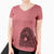 Bare Neptune the Newfoundland - Women's V-neck Shirt