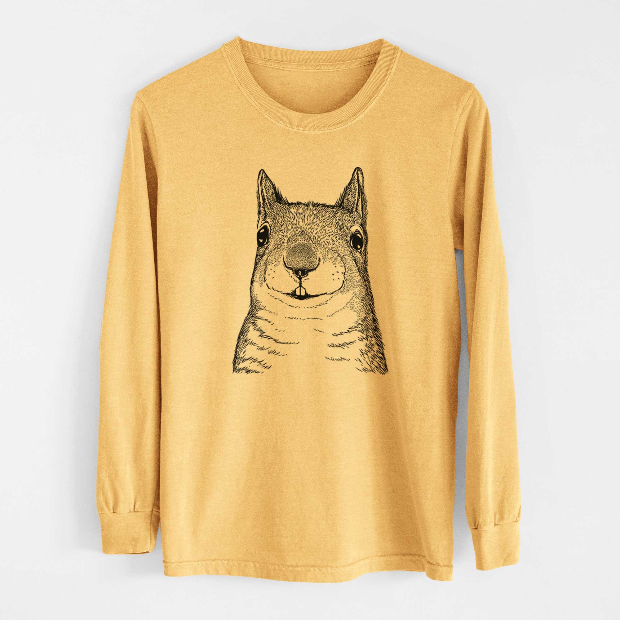 Bare Nibbles the Squirrel - Heavyweight 100% Cotton Long Sleeve