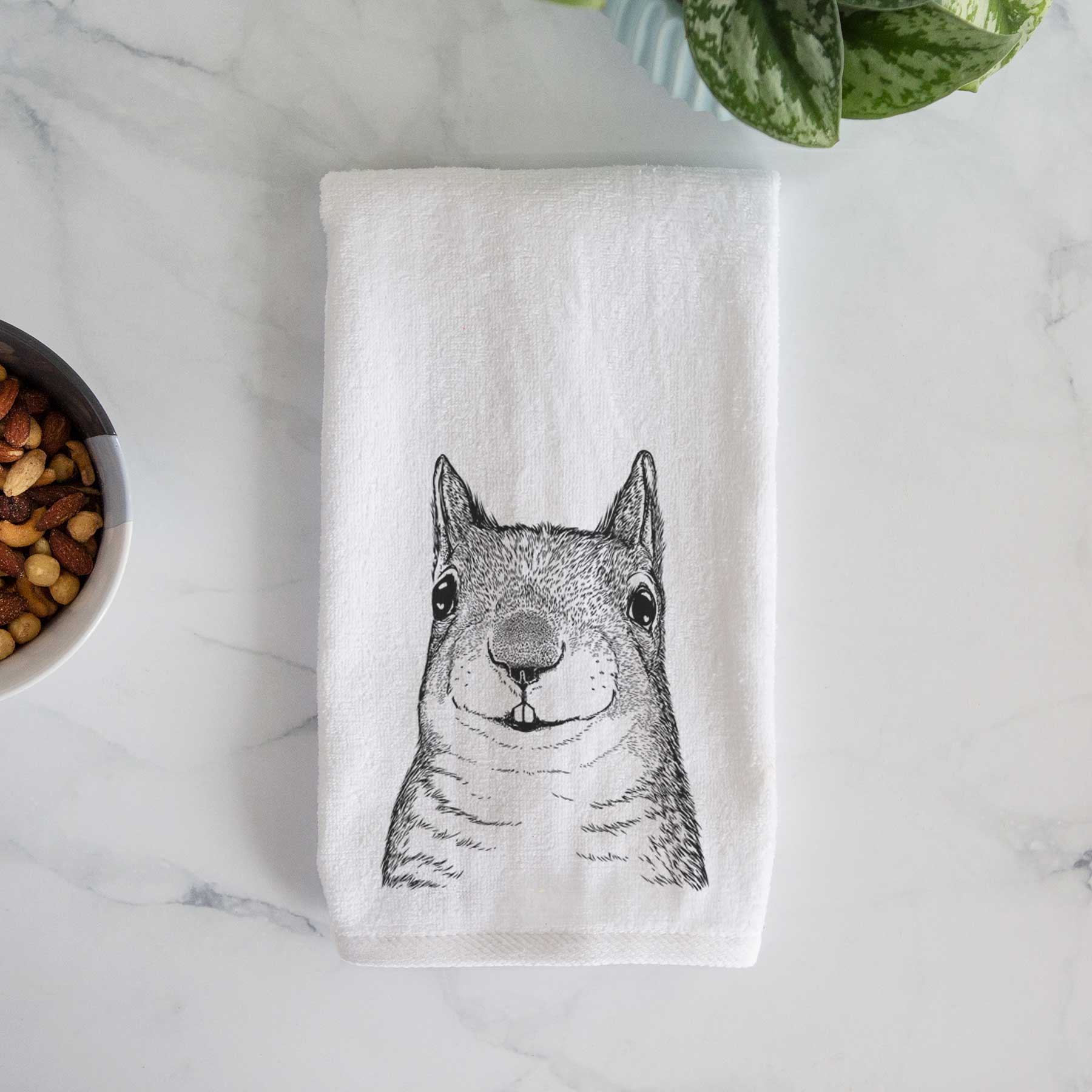 Nibbles the Squirrel Decorative Hand Towel