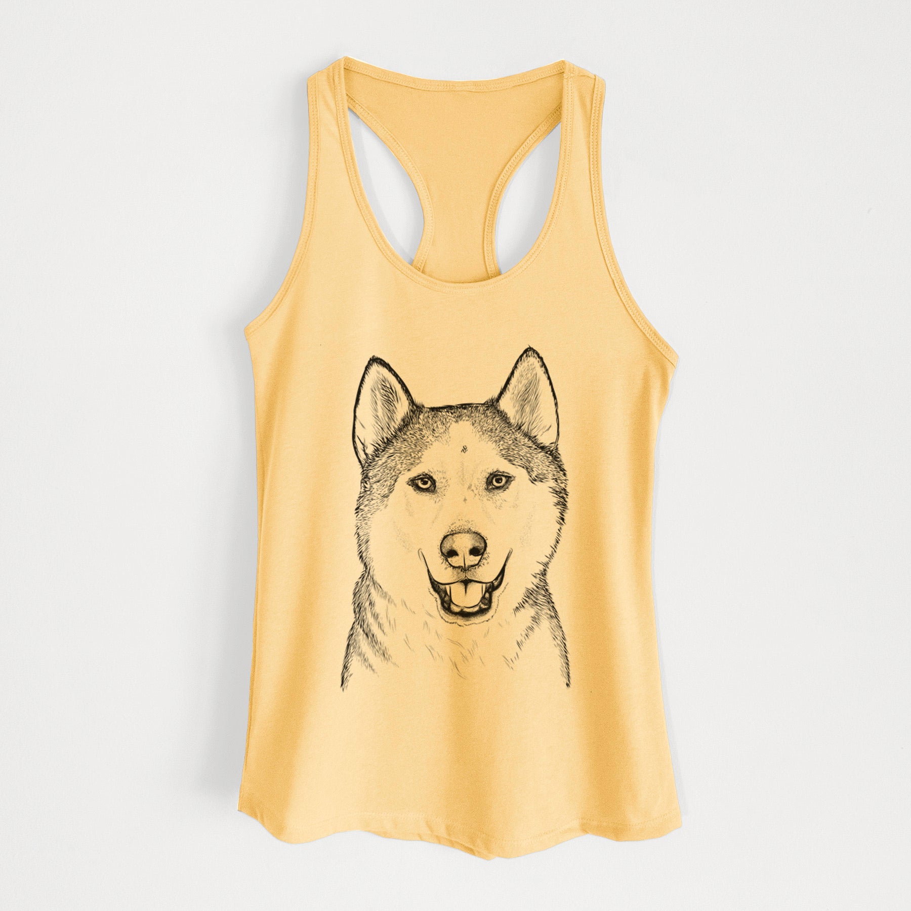 Nika the Siberian Husky - Women's Racerback Tanktop